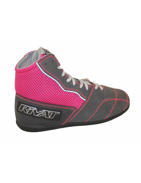 Chaussures de boxe française Femme Rivat Boom Lady - Gris/Rose