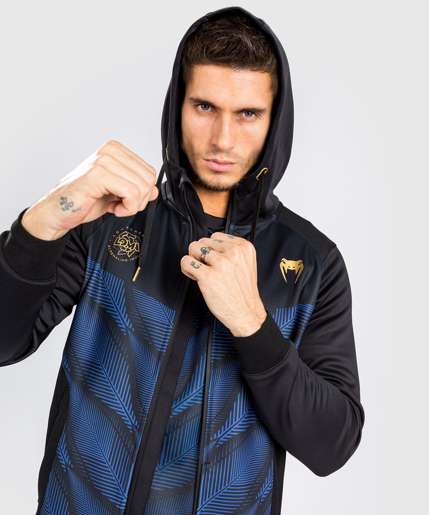 Sweat à capuche Venum Phantom Loma - Noir/Bleu