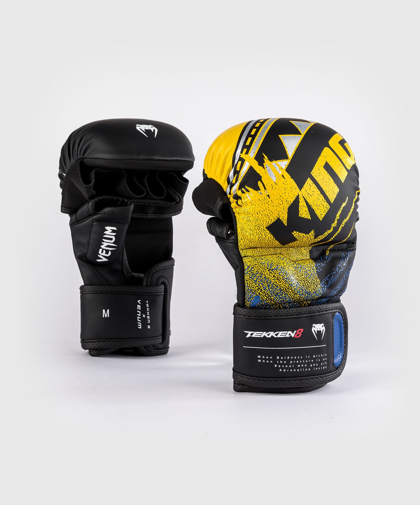 Venum x TEKKEN 8 King Sparring-Handschuhe - Schwarz/Gelb