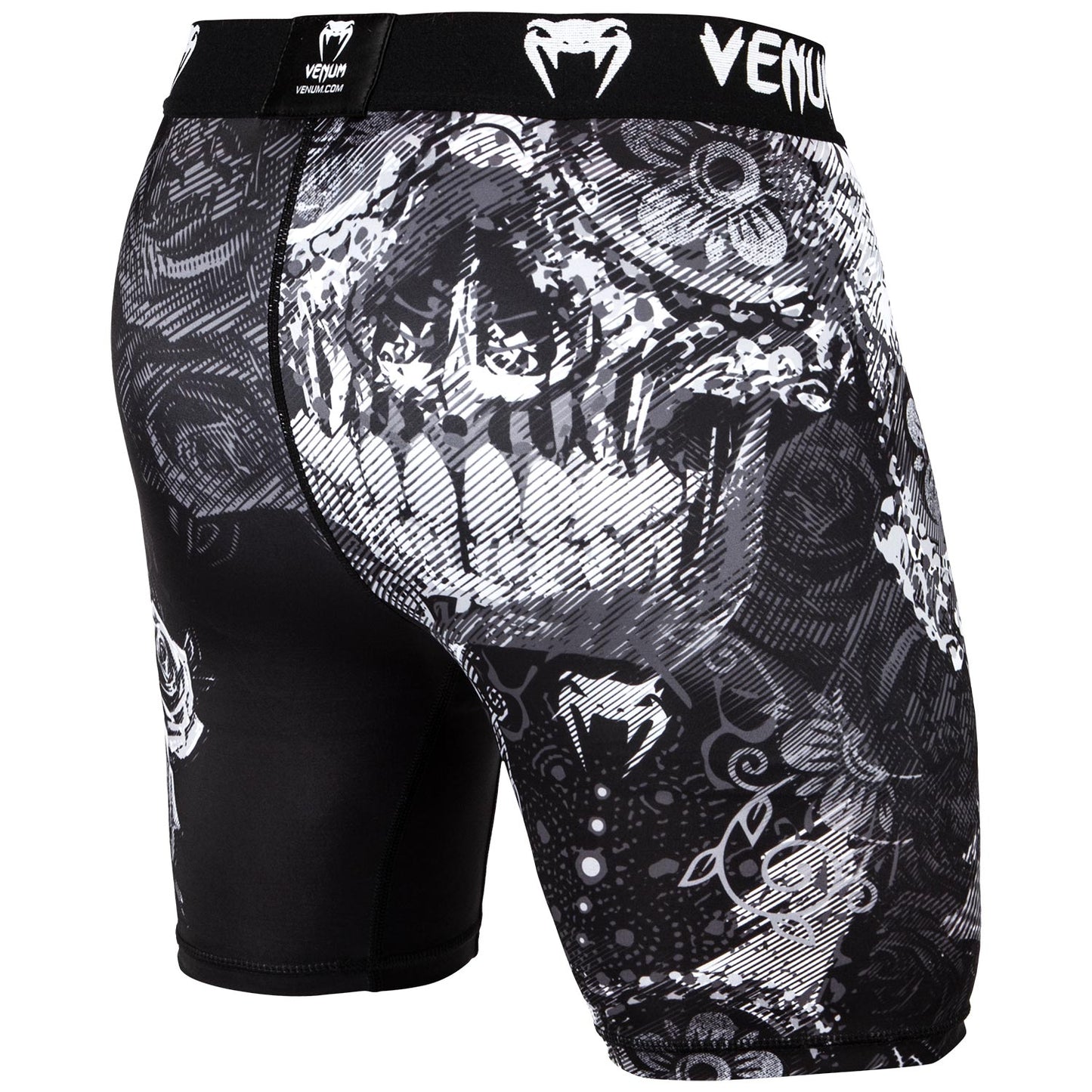 Venum Santa Muerte 3.0 Compression Shorts - Black/White