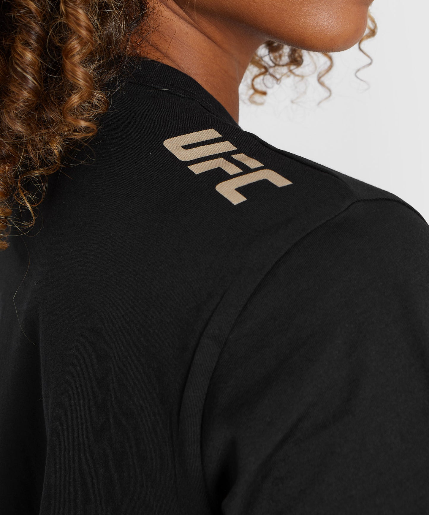 T-shirt à manches courtes en coton pour Femmes UFC Adrenaline by Venum Fight Week - Noir