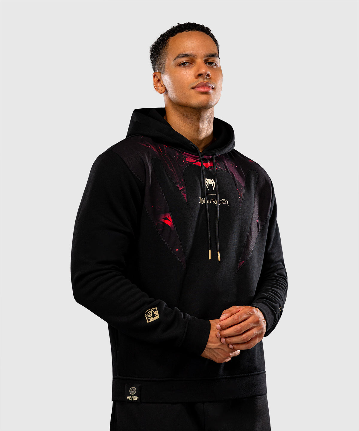 Jujutsu Kaisen x Venum Itadori Sudadera con Capucha  – Negro/Rojo