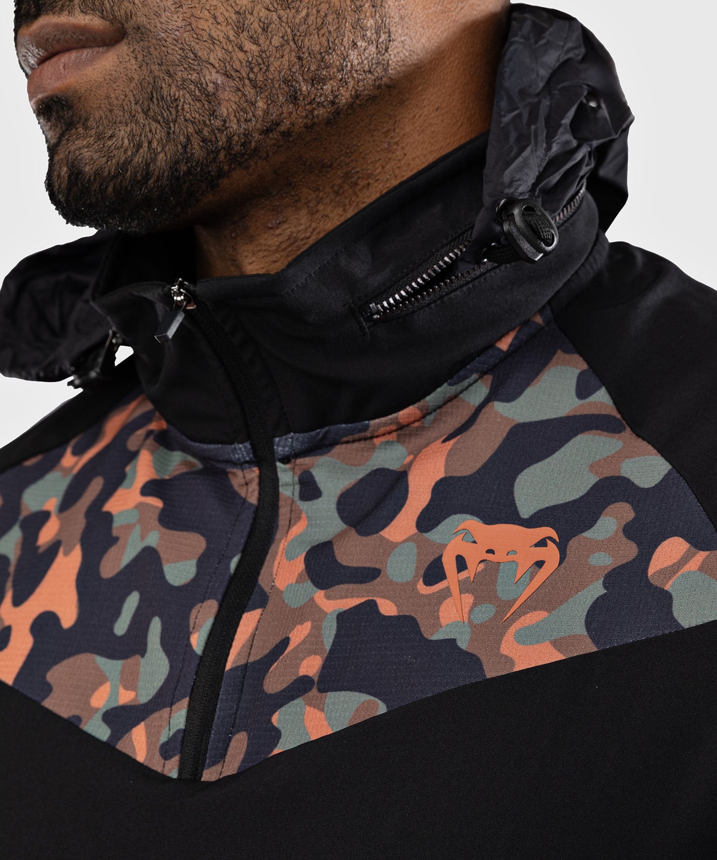 Venum Jungle Ops Track Jacket - Black/Khaki Camo