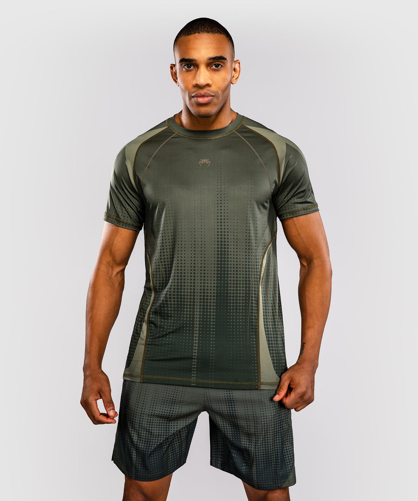 Venum Stealth Dry-Tech-T-Shirt – Khaki/Dunkelgrün