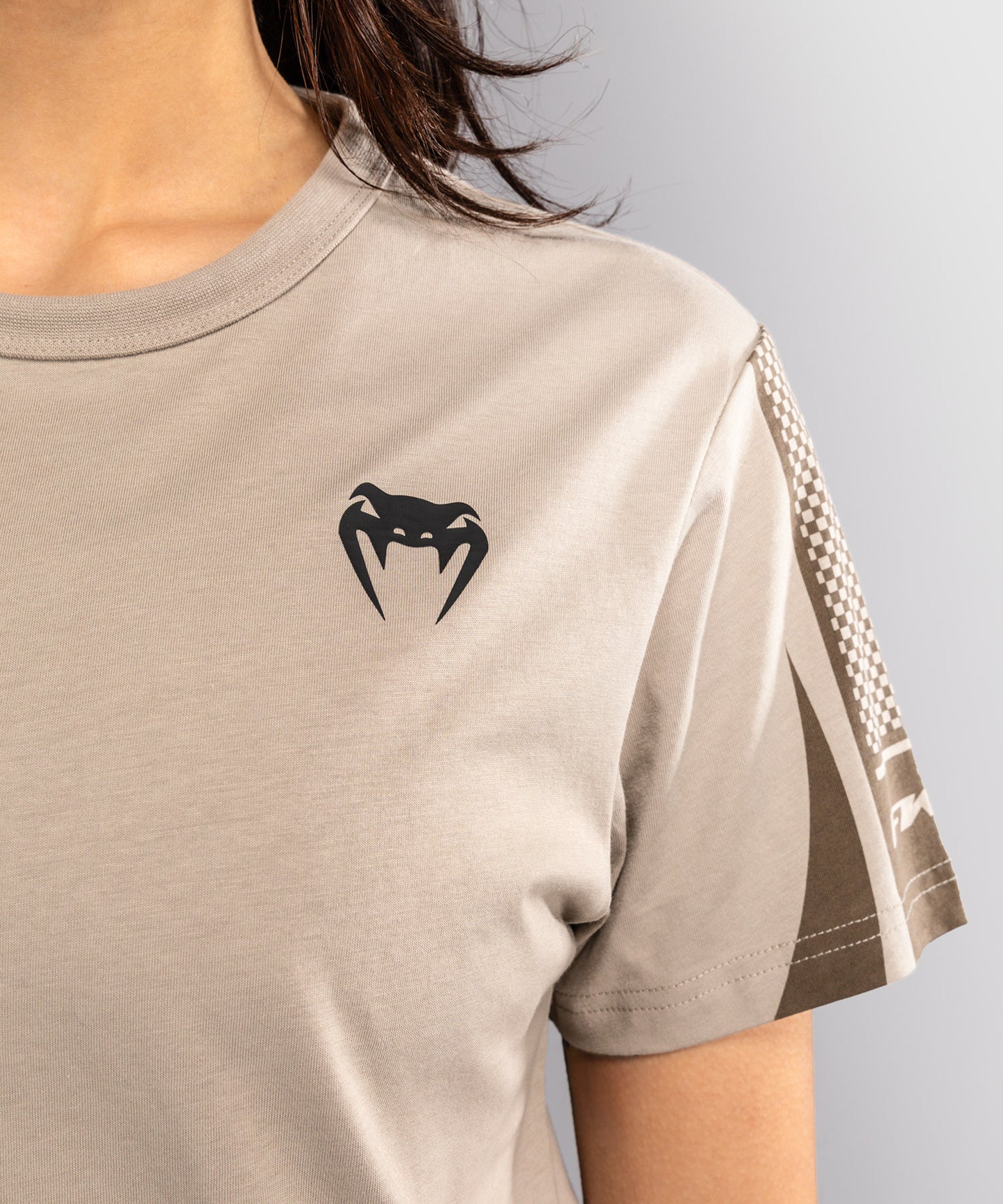 Venum UFC Unity by Venum Authentic Fight Week T-shirt a Maniche Corte da Donna - Sabbia