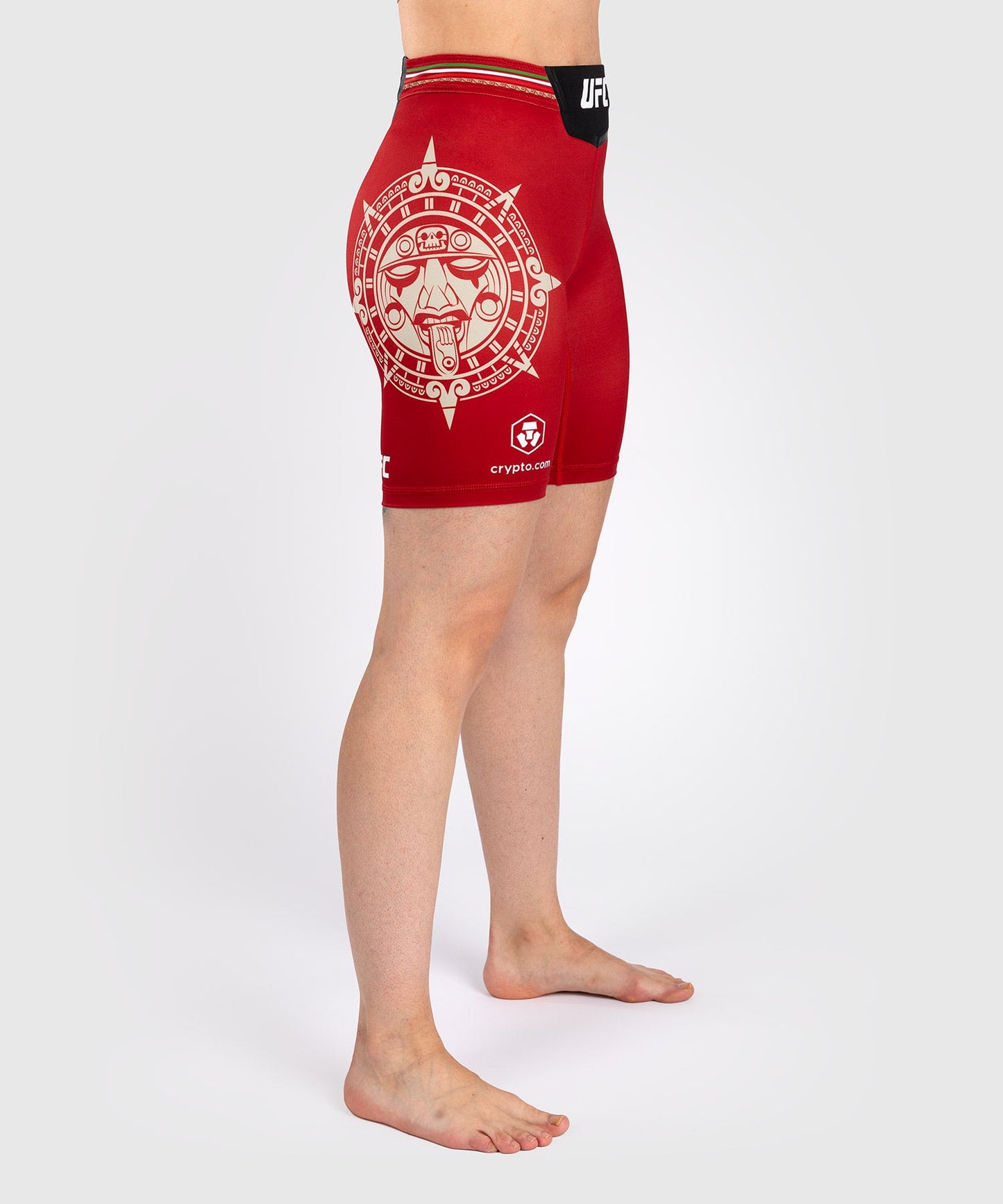 Noche UFC by Venum Authentic Fight Night Women's Compression Short - Long Fit - Red
