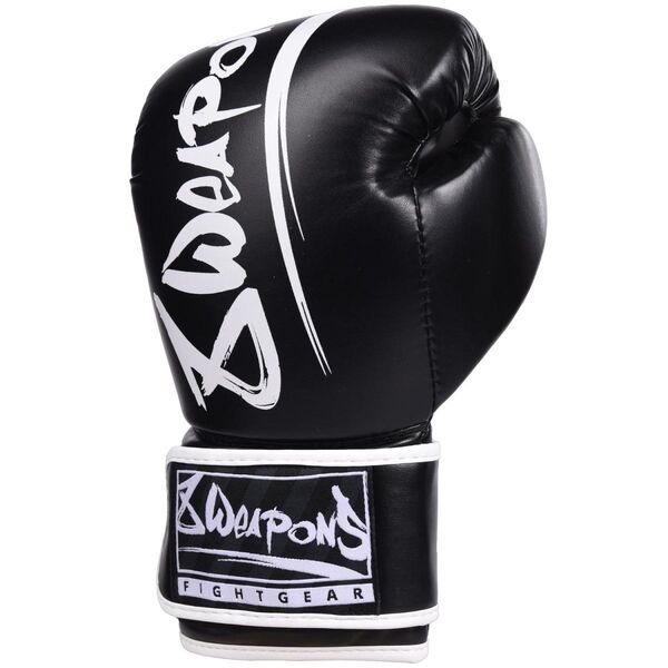 GANTS DE BOXE - 8 WEAPONS UNLIMITED - Noir/Blanc