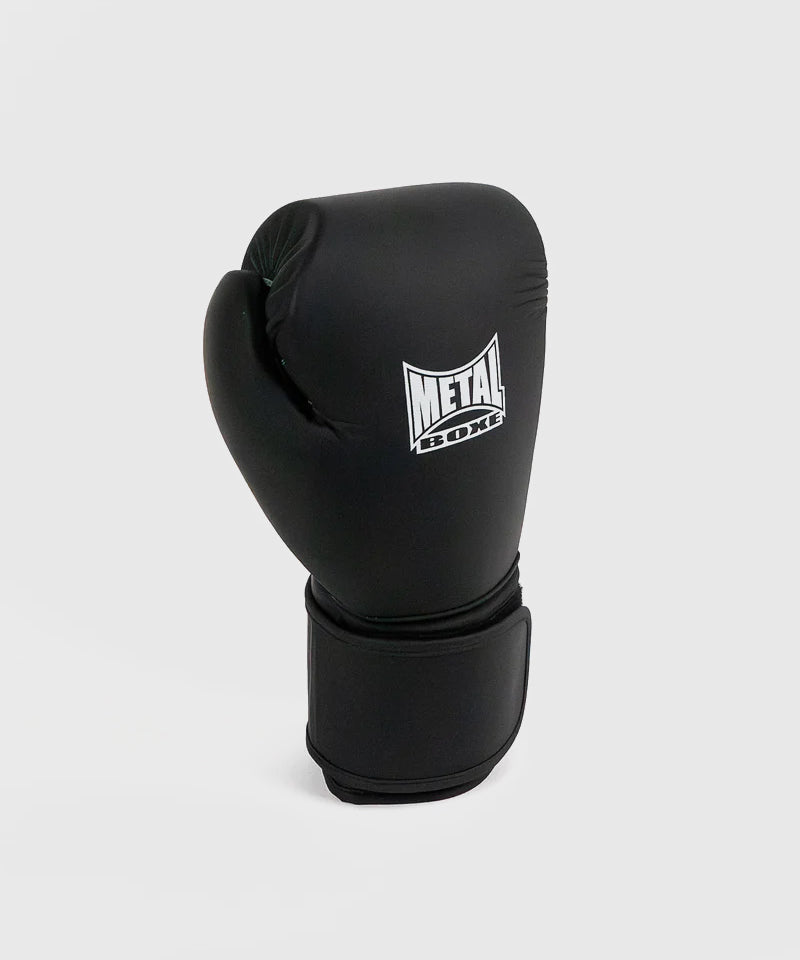 Metal Boxe Genezis Leather Boxing Gloves - Black