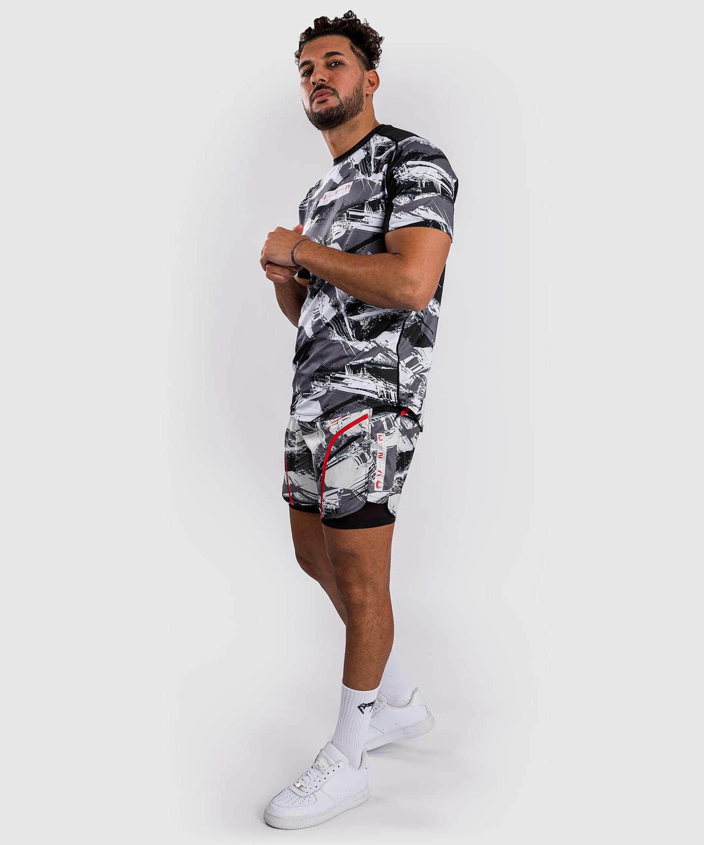 Venum Electron 3.0 Dry-Tech T-Shirt - Grau/Rot