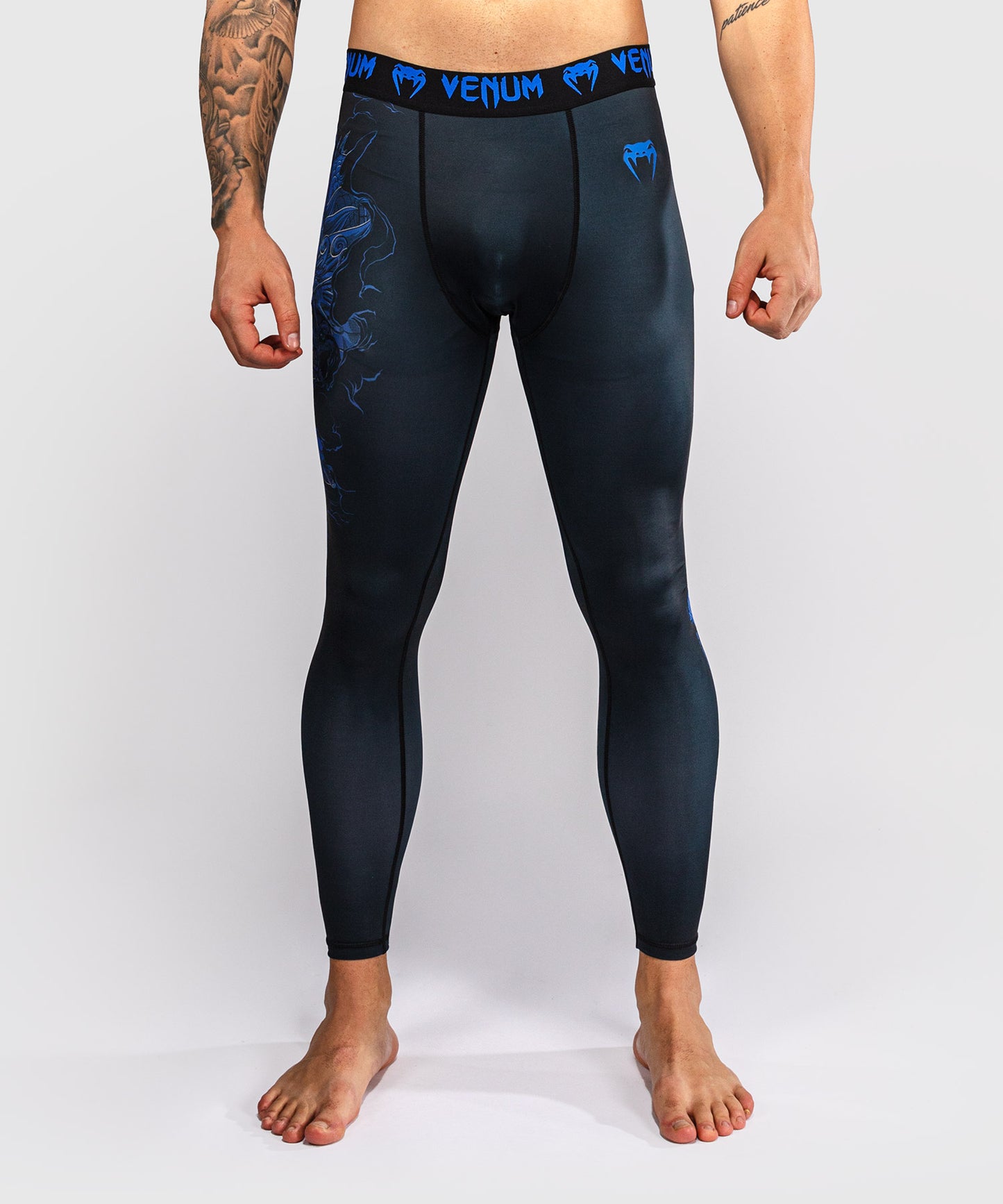 Venum Thunder Dragon Spats – Schwarz/Königsblau