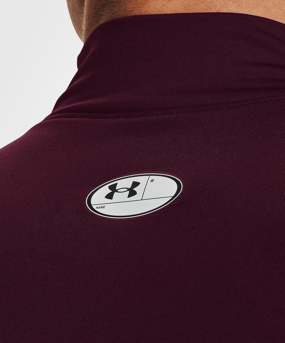 Haut De Compression À Col Montant Under Armour Coldgear - Bordeaux