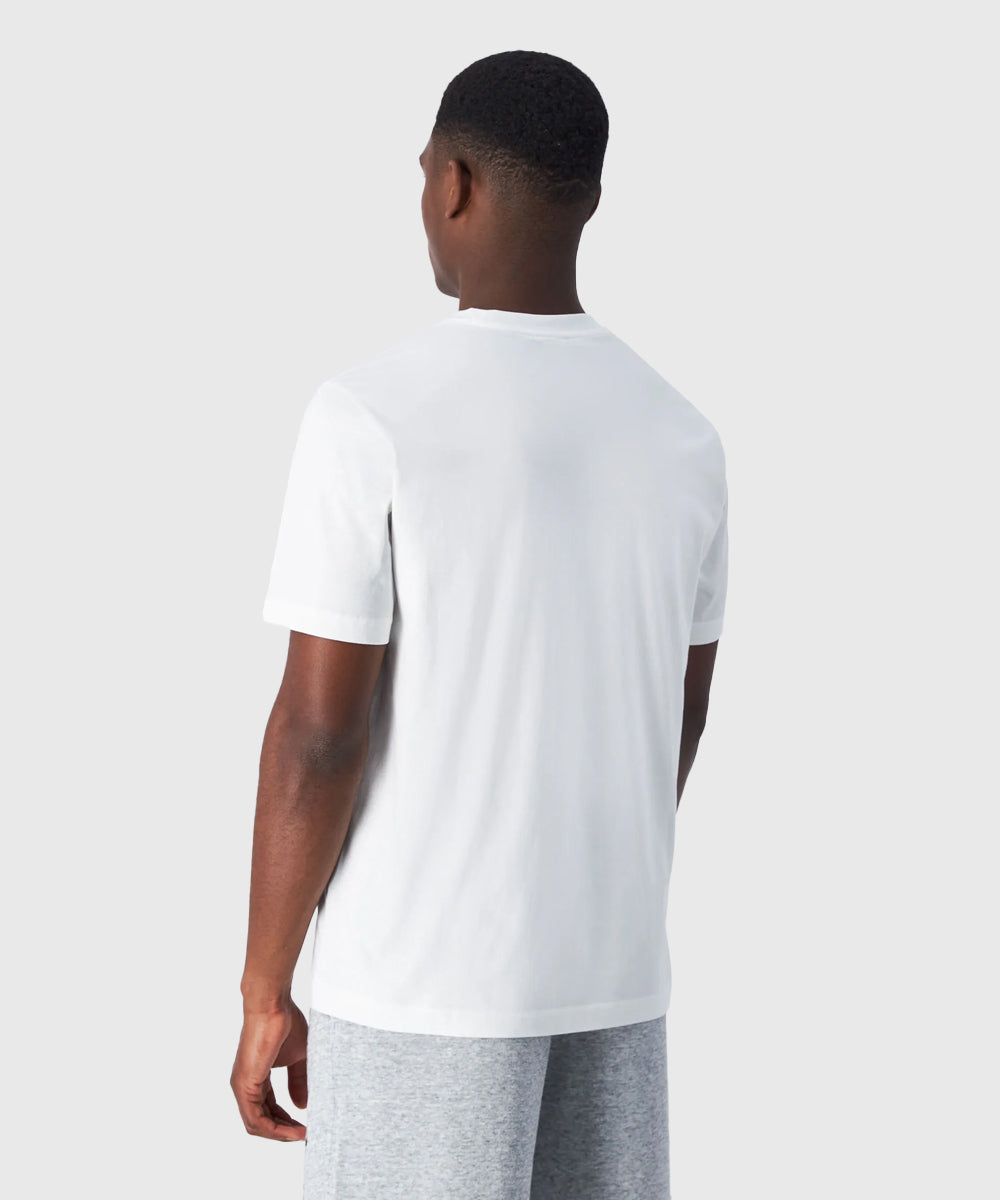 T-Shirt Champion Baumwolljersey mit kleinem Logo - Weiß
