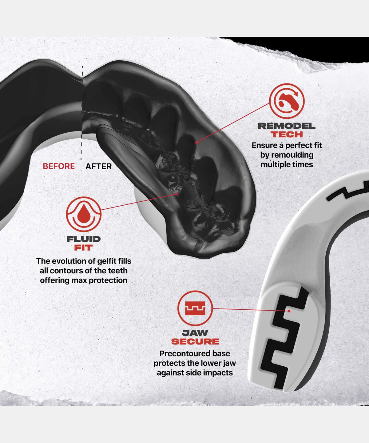 Safejawz Extro Flags Adult Mouthguard - Germany