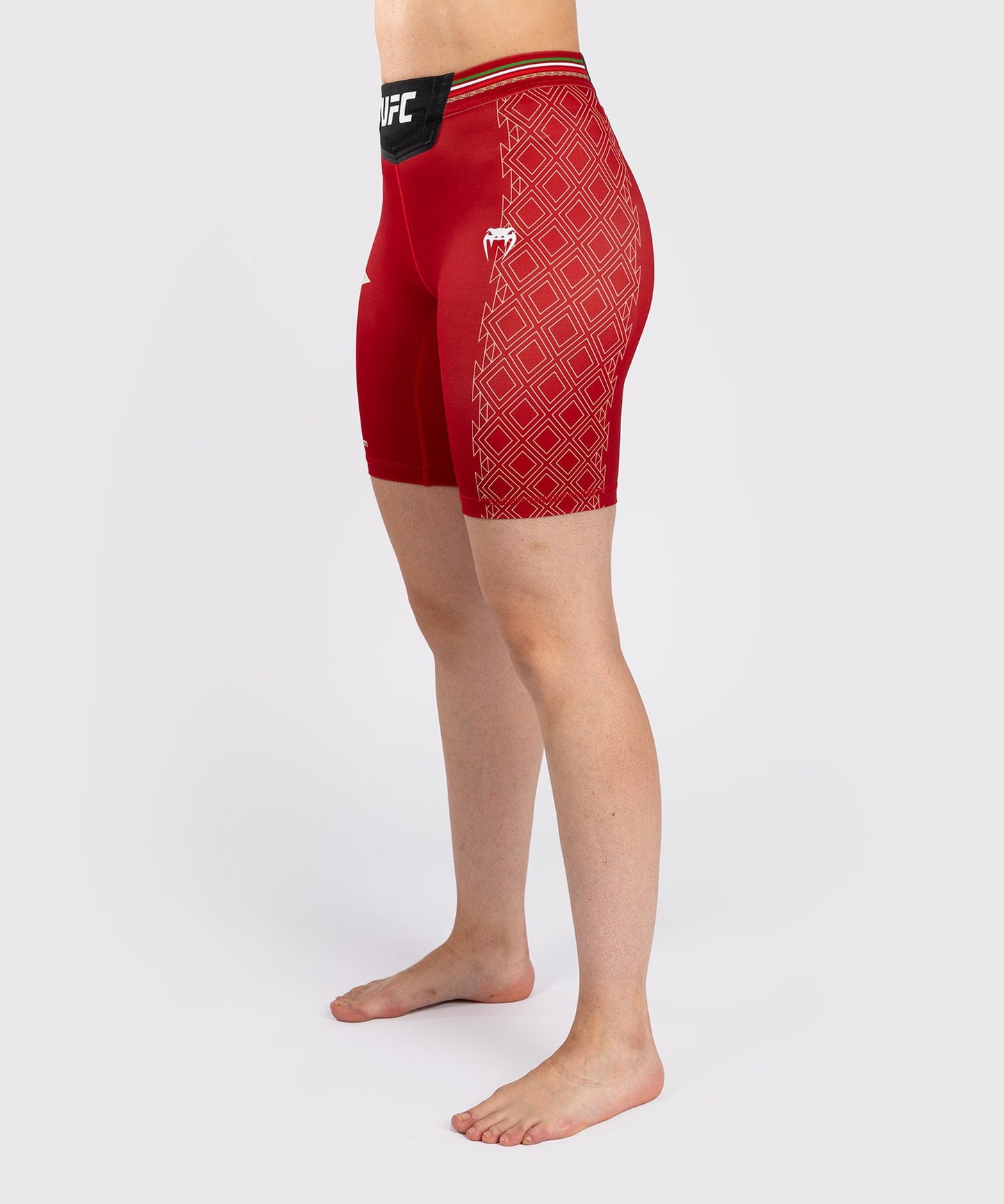 Noche UFC by Venum Authentic Fight Night Women's Compression Short - Long Fit - Red