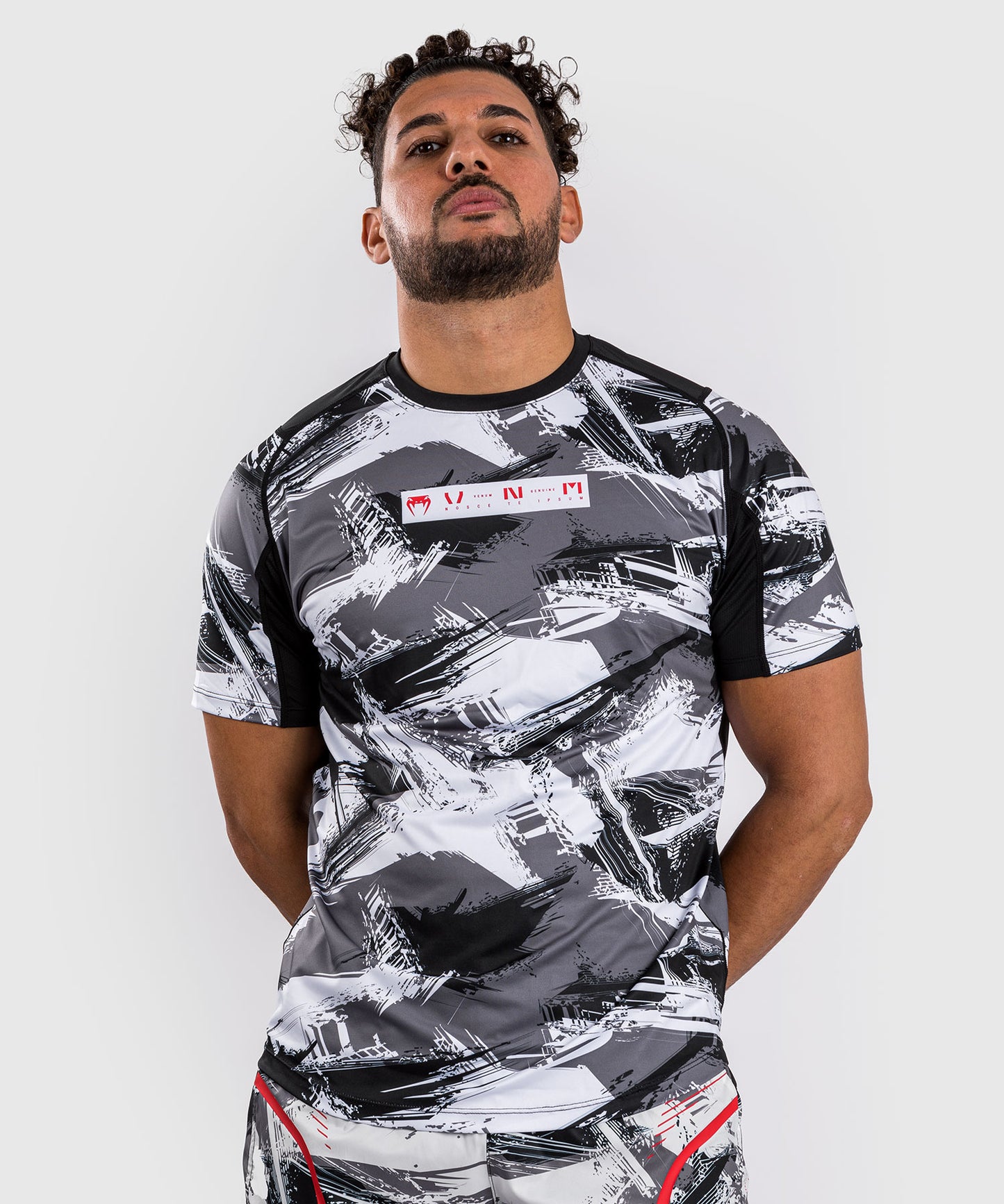 Venum Electron 3.0 Dry-Tech T-Shirt - Grau/Rot