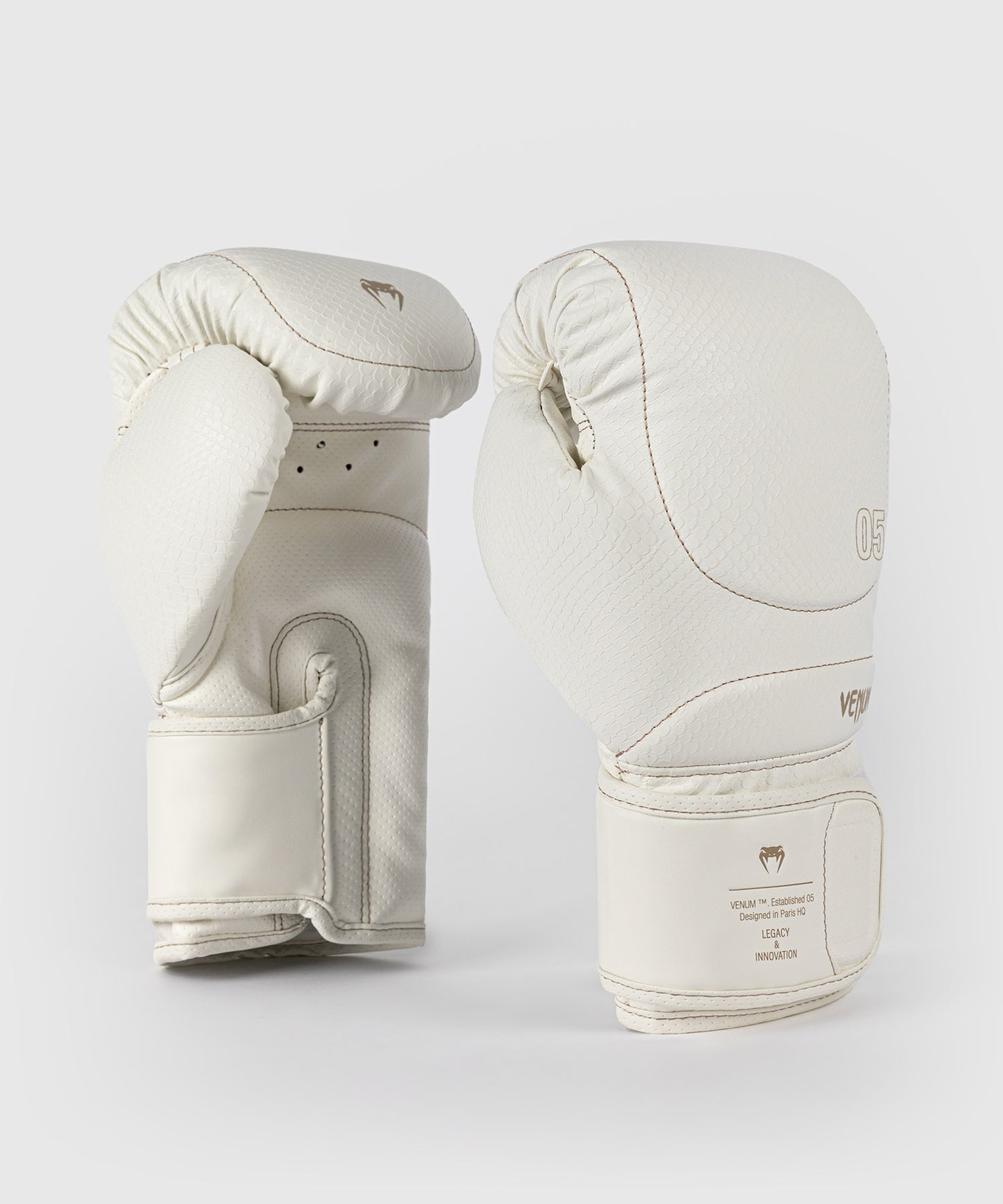 Venum Impact Evo Scales Boxing Gloves - Ivory