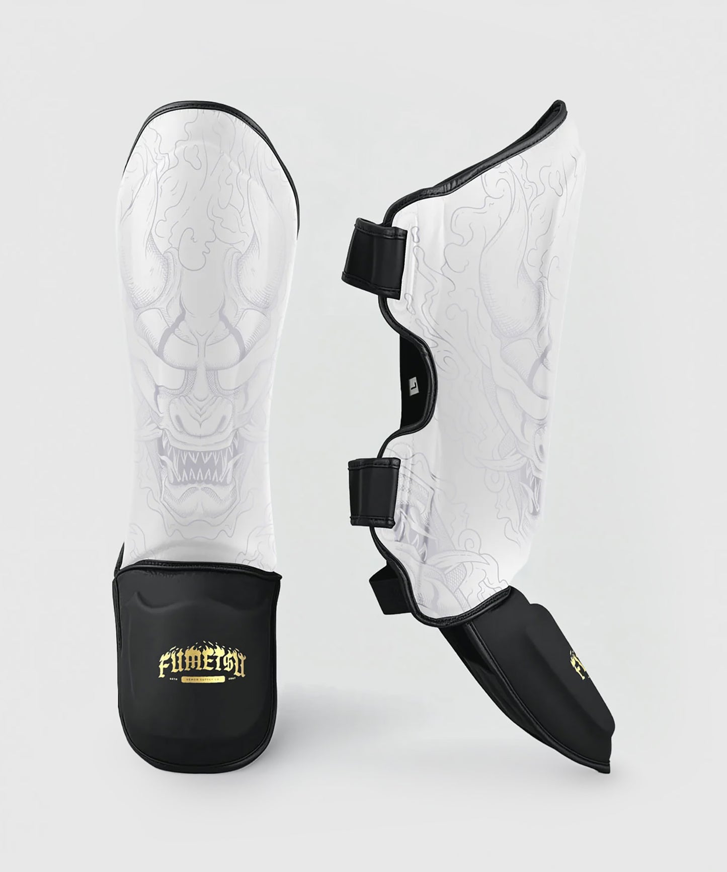 Fumetsu Oni Shin Guard - White/Black/Gold