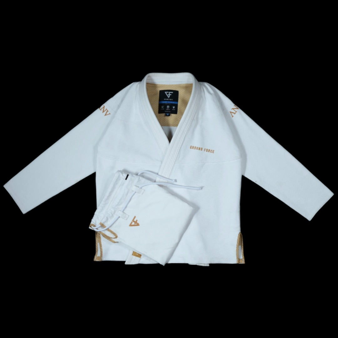 Kimono de JJB Ground Force Acta Non Verba - Blanc