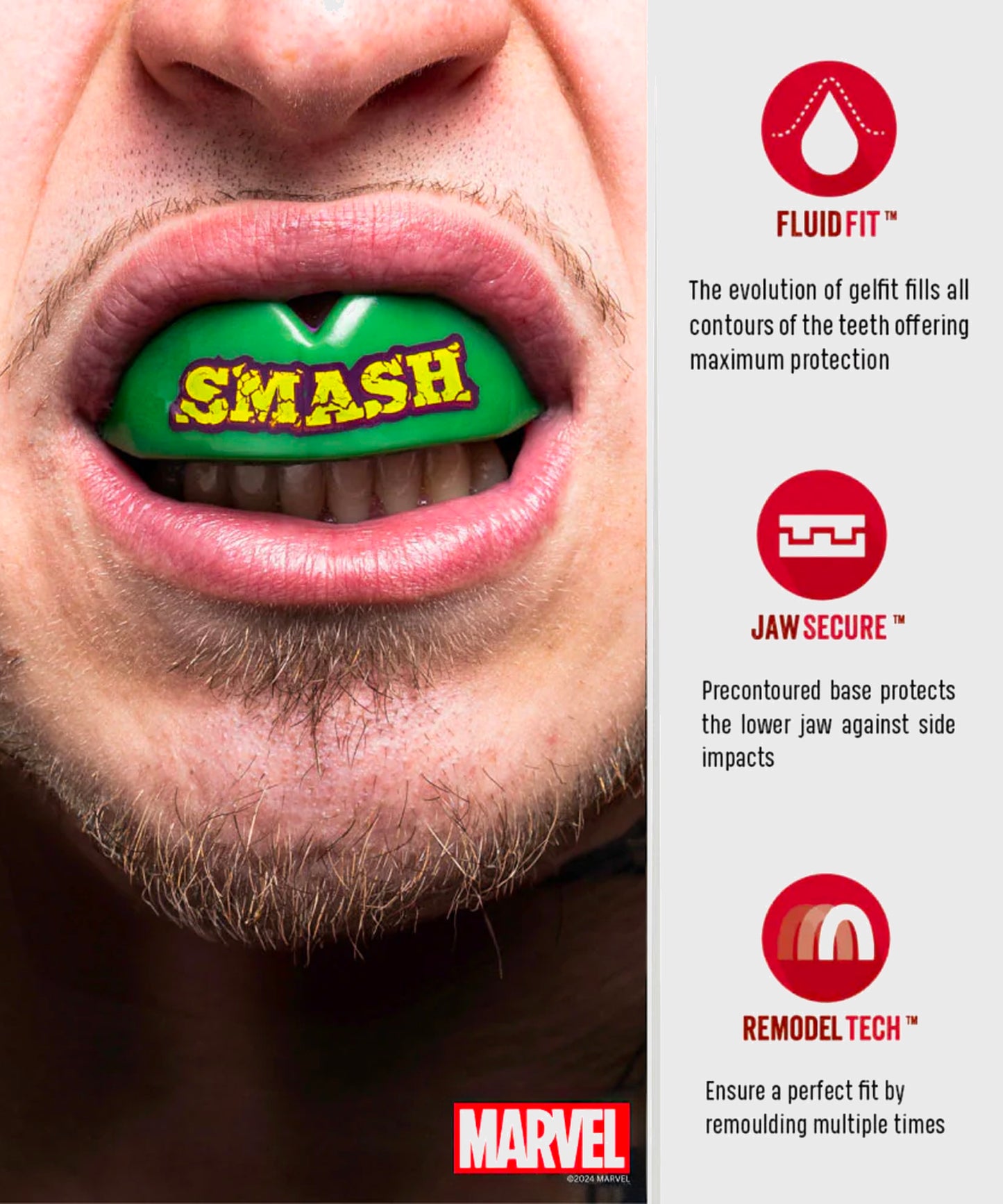 Protège-Dents Safejawz Marvel - The Hulk - Vert