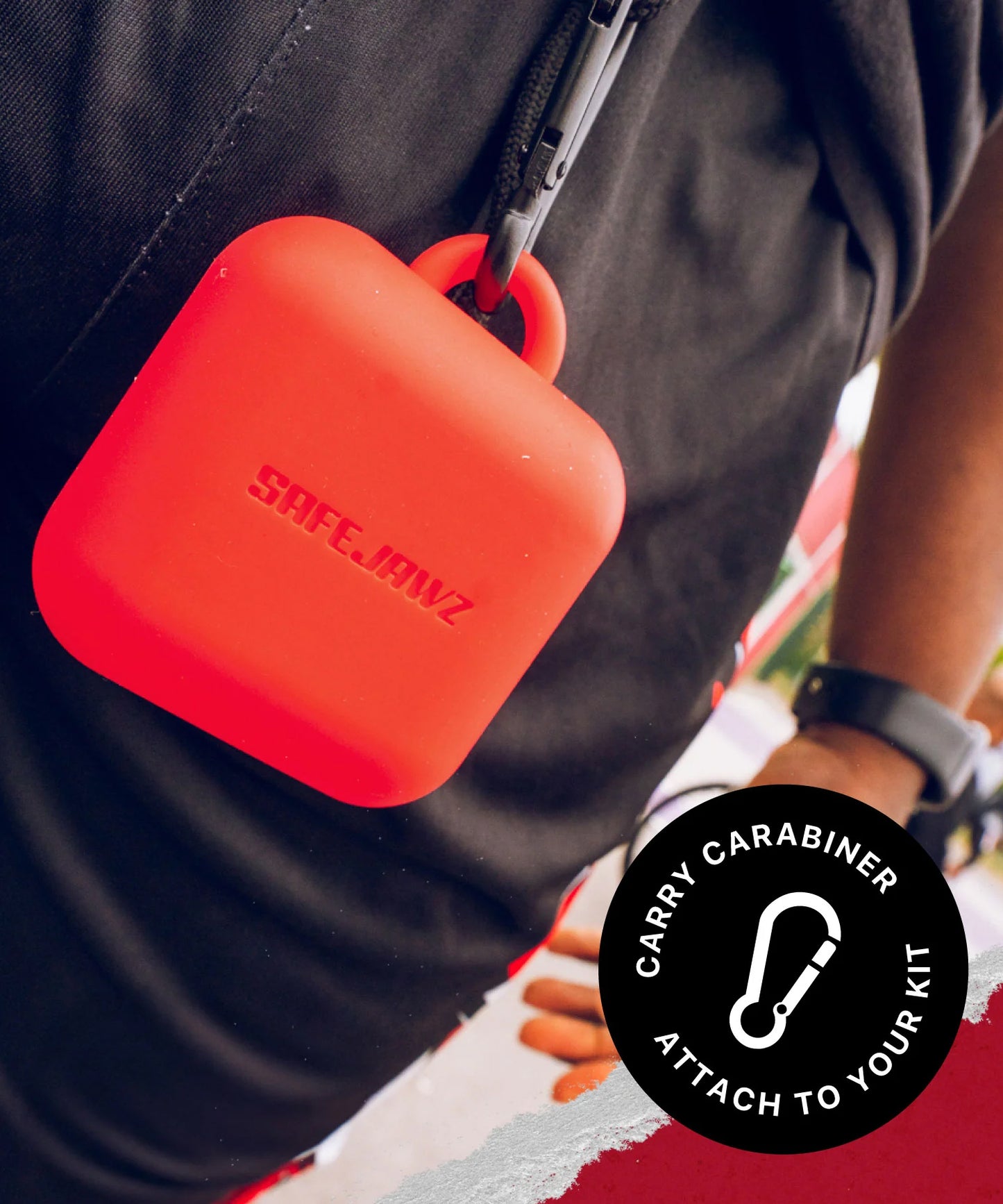 Boîtier Pour Protège-Dents Safejawz Silicone - Rouge