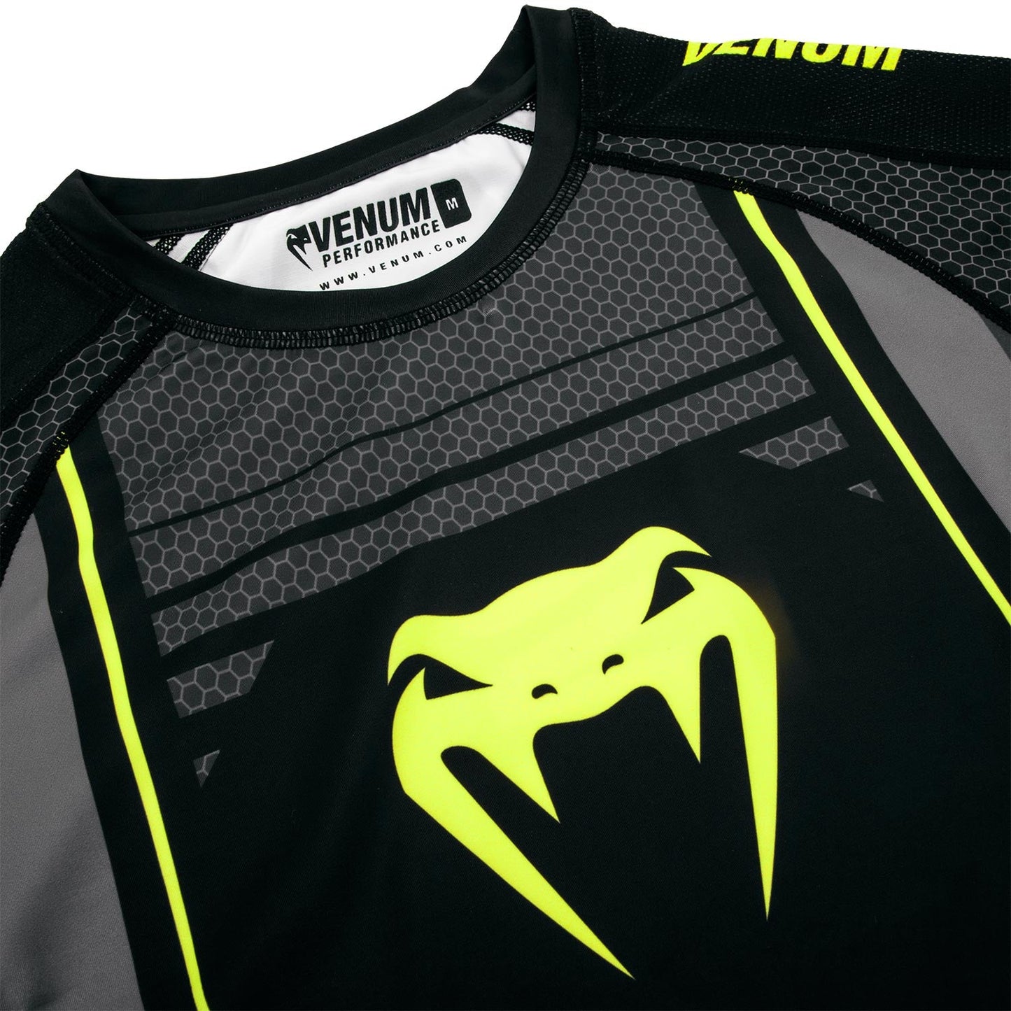 Rashguard Venum Technical 2.0 - Short Sleeve - Black/Yellow