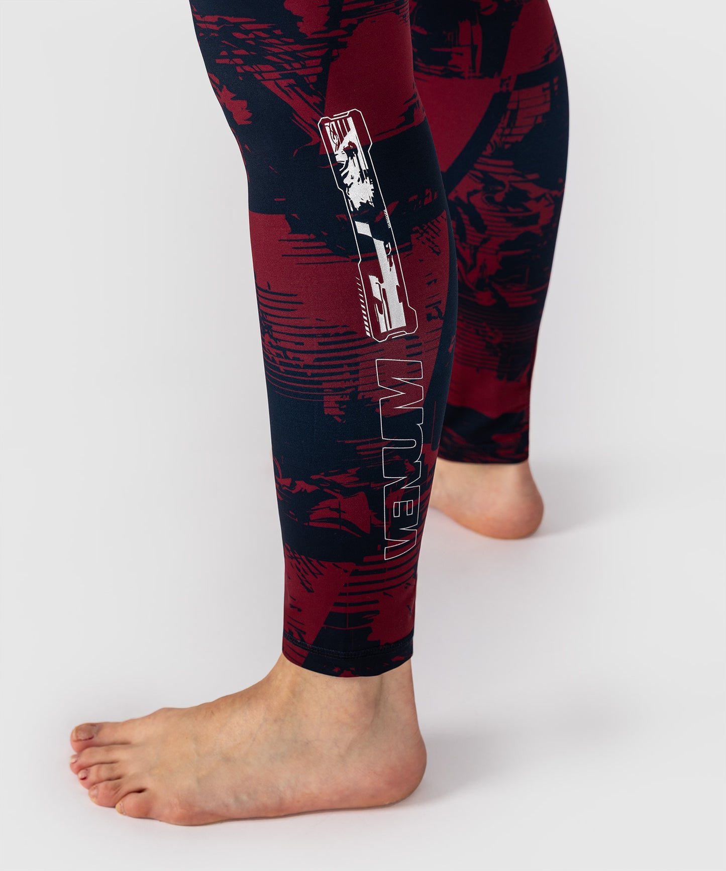 UFC Zenith by Venum Authentic Fight Week Legging Donna - Blu navy/Bordeaux/Argento