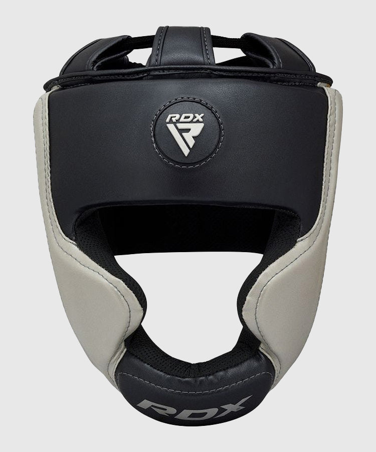 Casque de boxe RDX Sports Aura T-17 - Noir/Blanc/Or