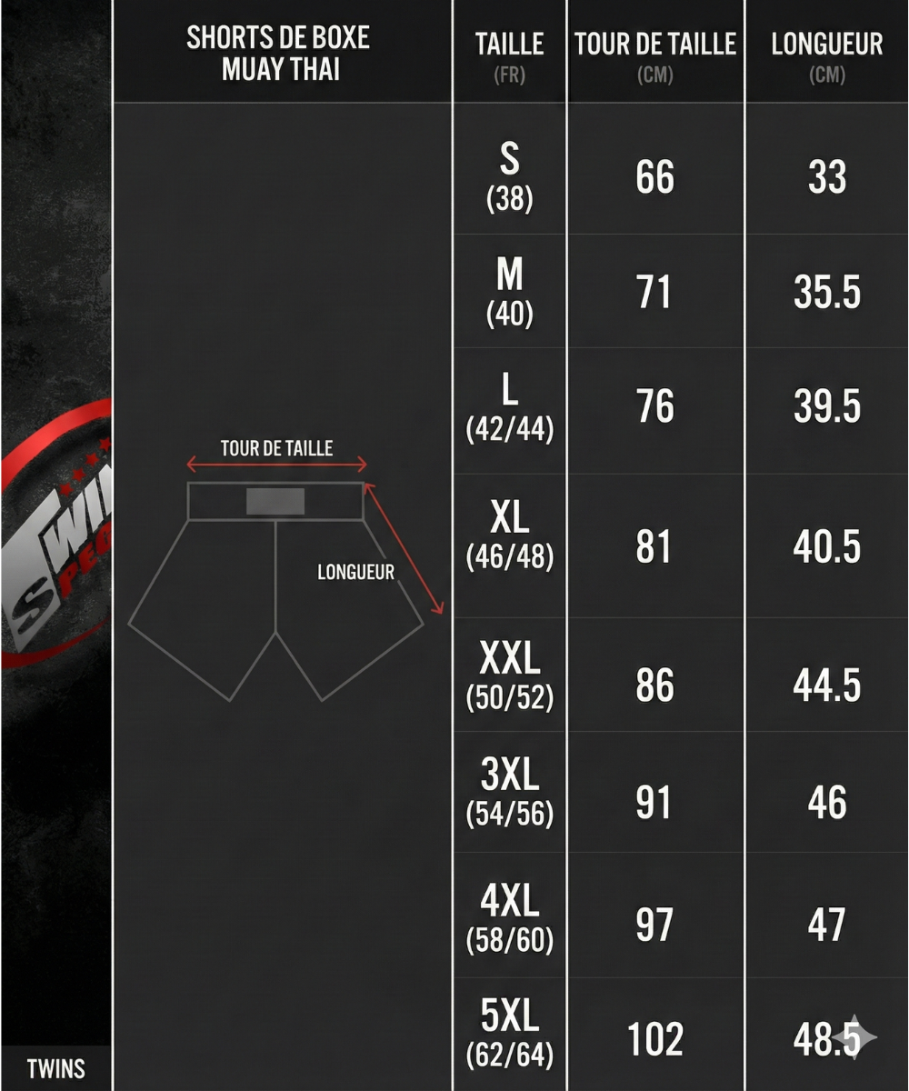 Short de Muay Thai Twins Trunk
