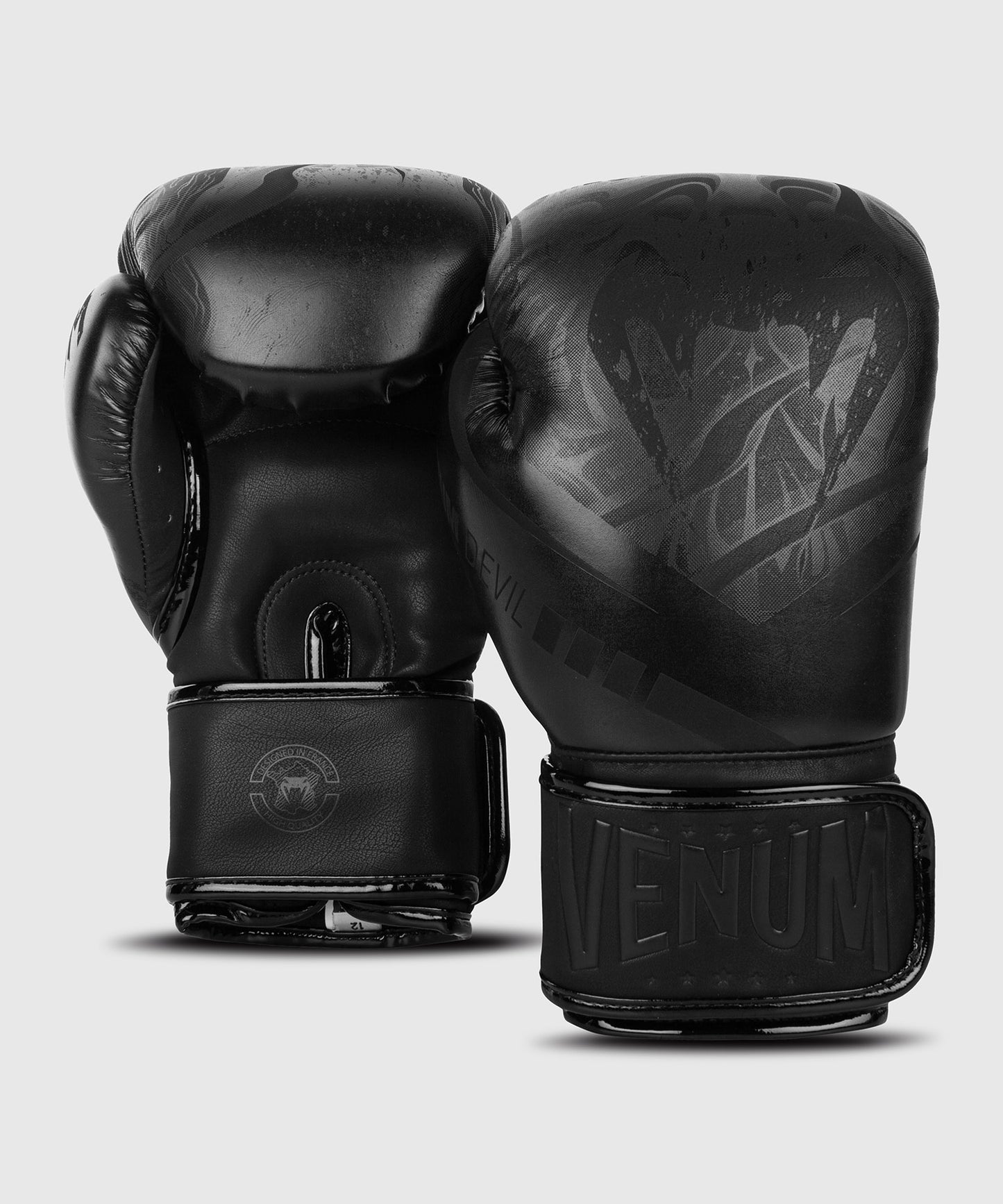 Venum Devil Boxing Gloves - Black/Black