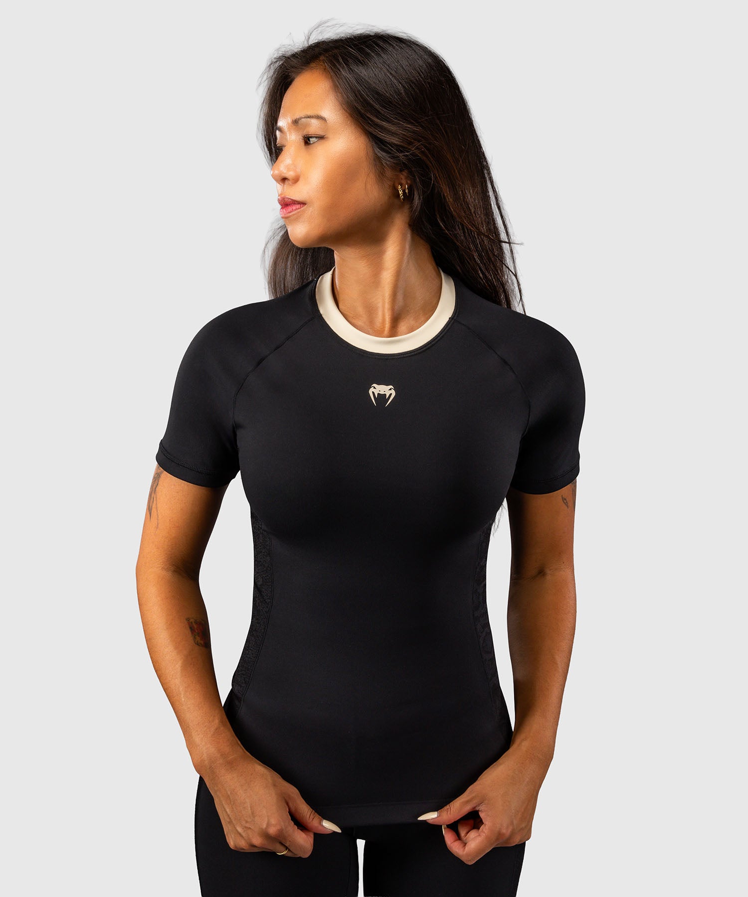Rashguard manches courtes pour Femme Venum Viper - Noir – Dragon Bleu