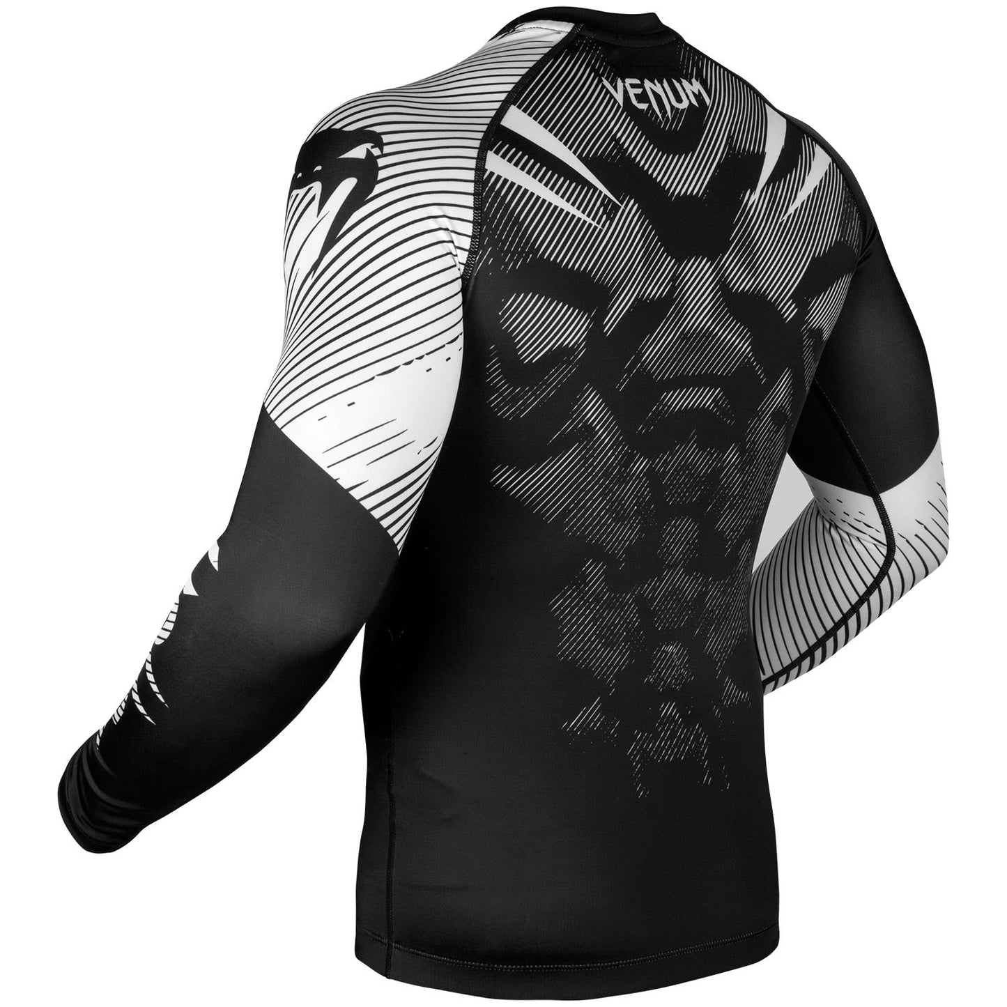 Rashguard Venum NoGi 2.0 - IBJJF Approved Long Sleeve - Black/White