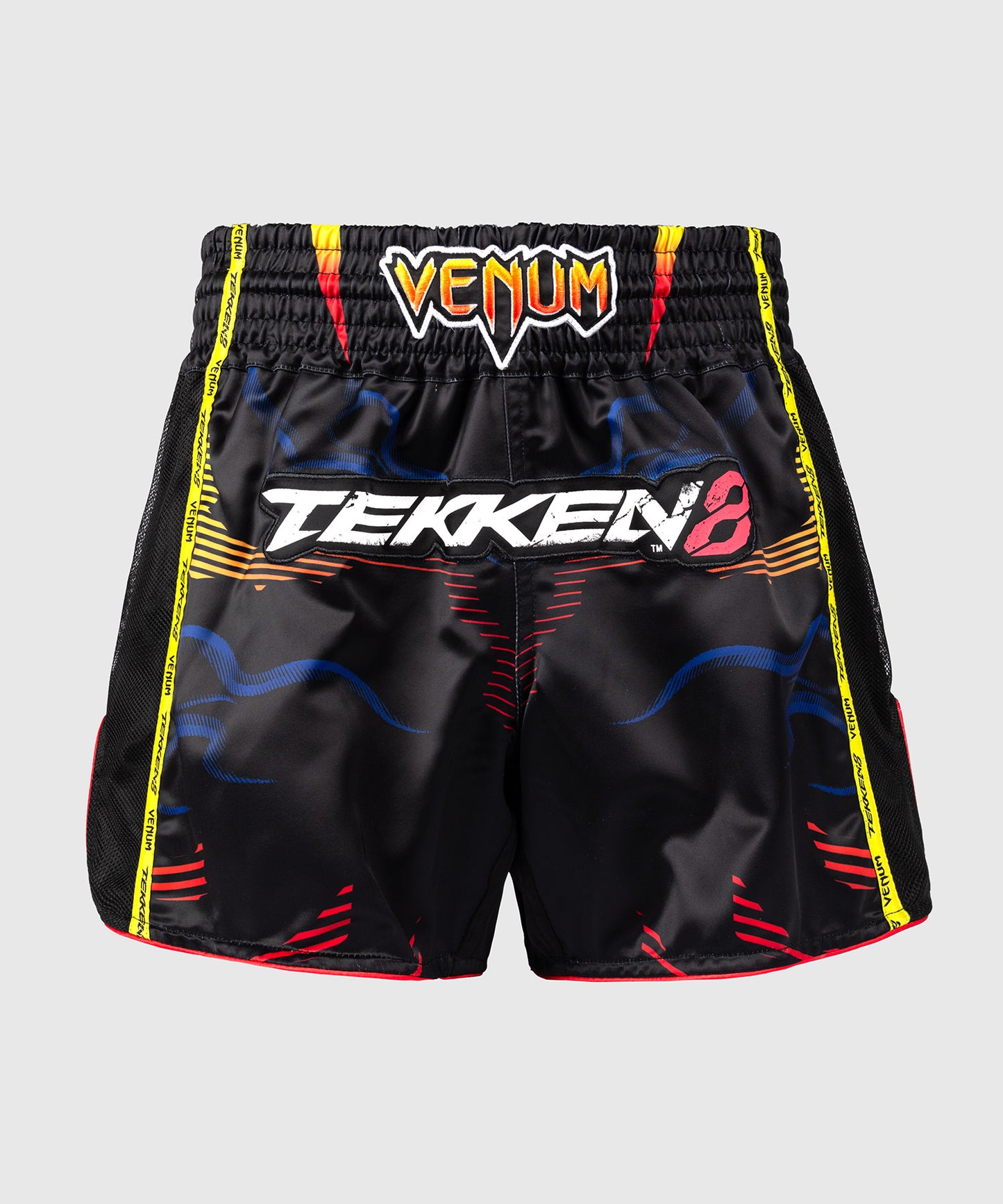 Venum x TEKKEN 8 Muay‑Thai‑Shorts - Yoshimitsu - Schwarz/Orange