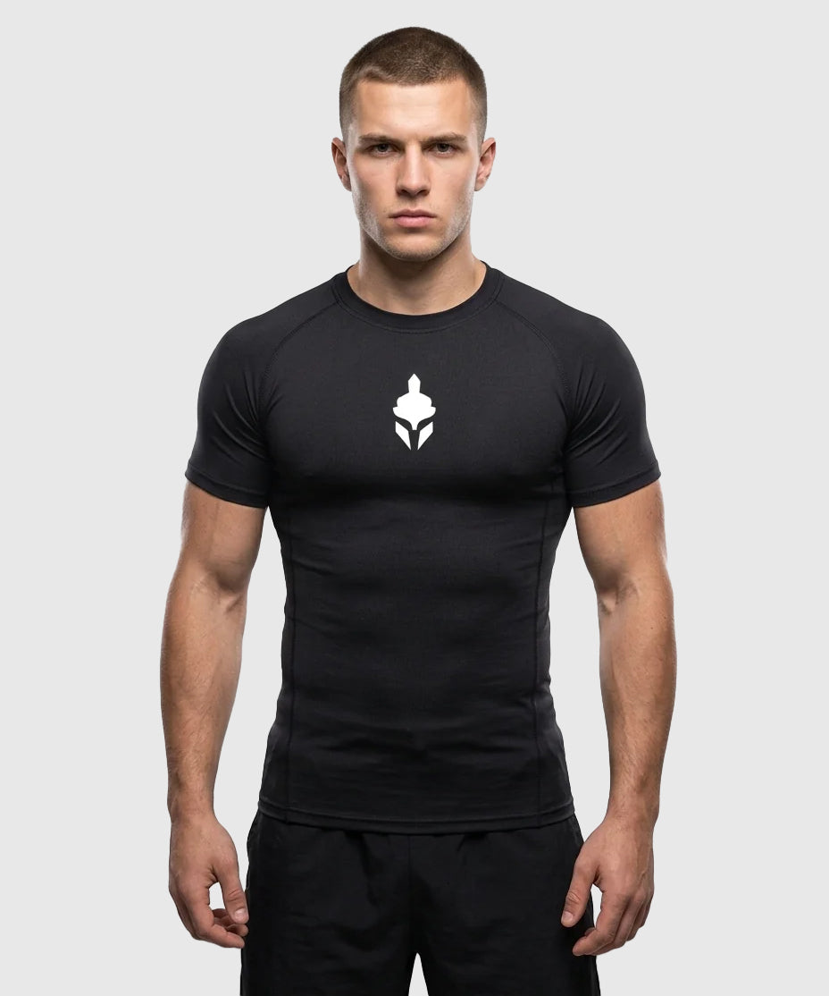 Tyce Skin Camiseta de Compresión de Manga Corta - Negro