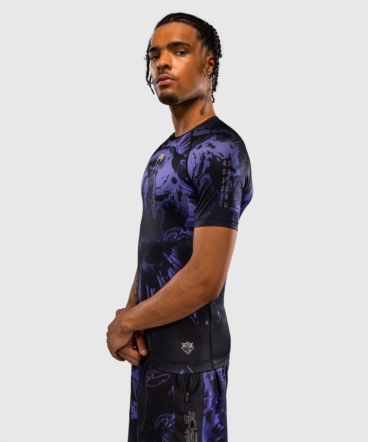 Jujutsu Kaisen x Venum Gojo Kurzarm Rashguard – Lila