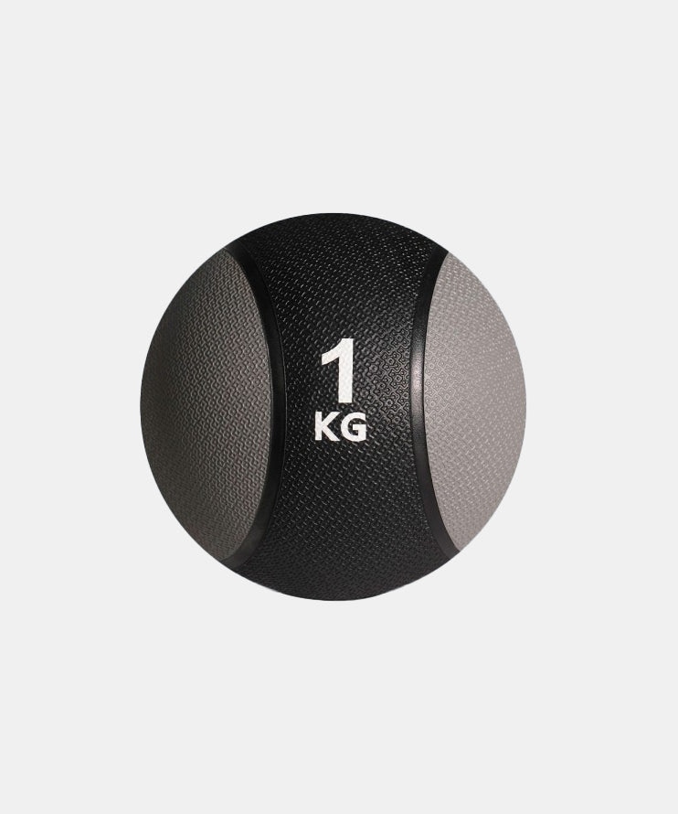 Sveltus Rubber Medizinball – 1 Kg – Schwarz/Grau
