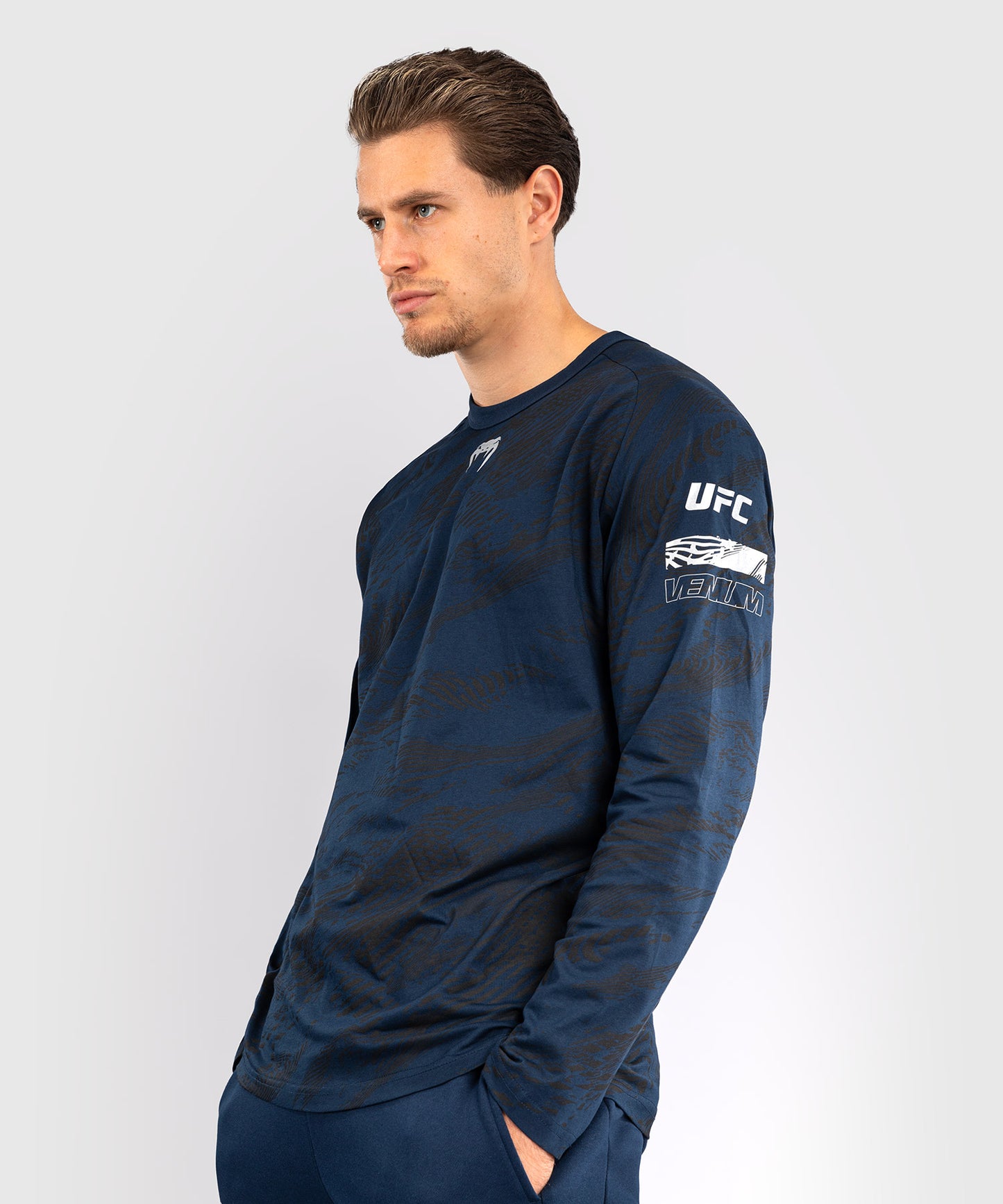 UFC Fusion by Venum Fight Week Men’s Long Sleeve T-Shirt - Oceanic Blue