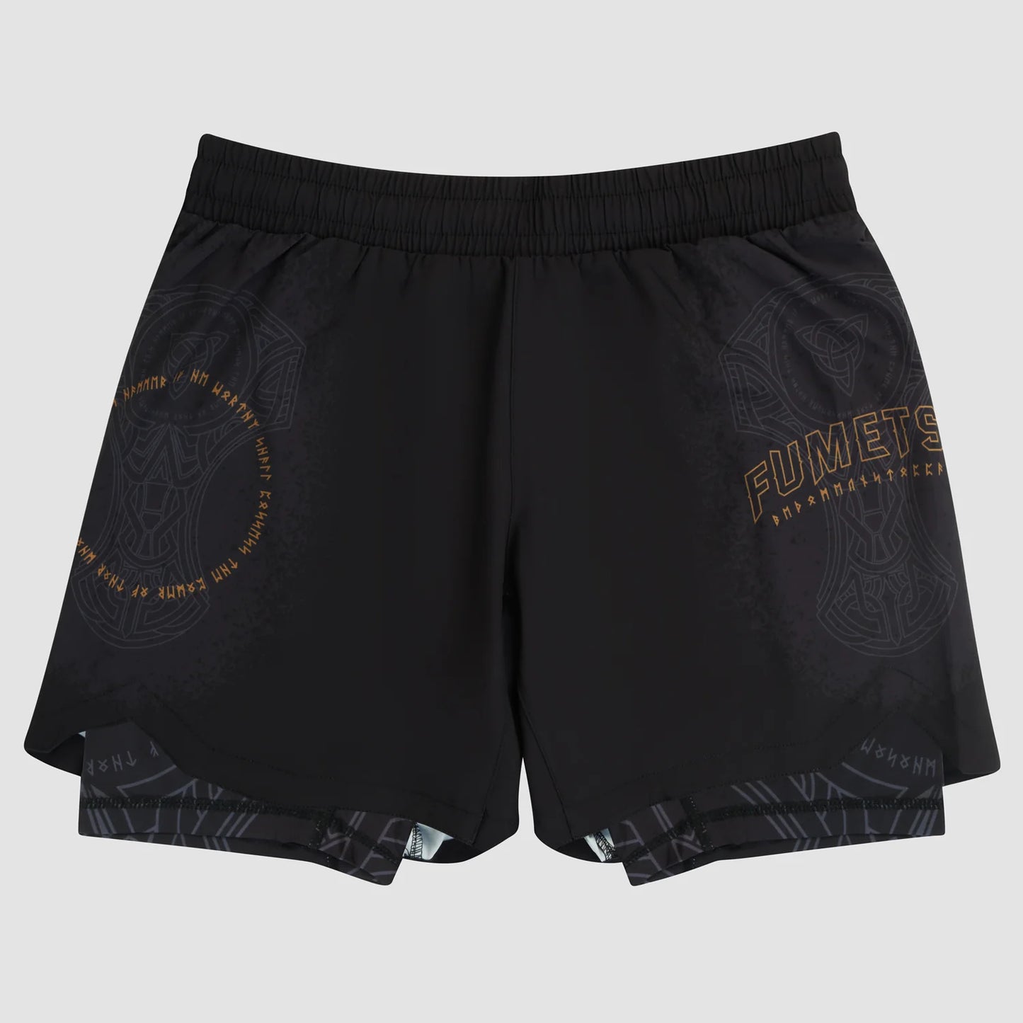 Fightshort Fumetsu Mjolnir Dual Layer - Noir/Bronze