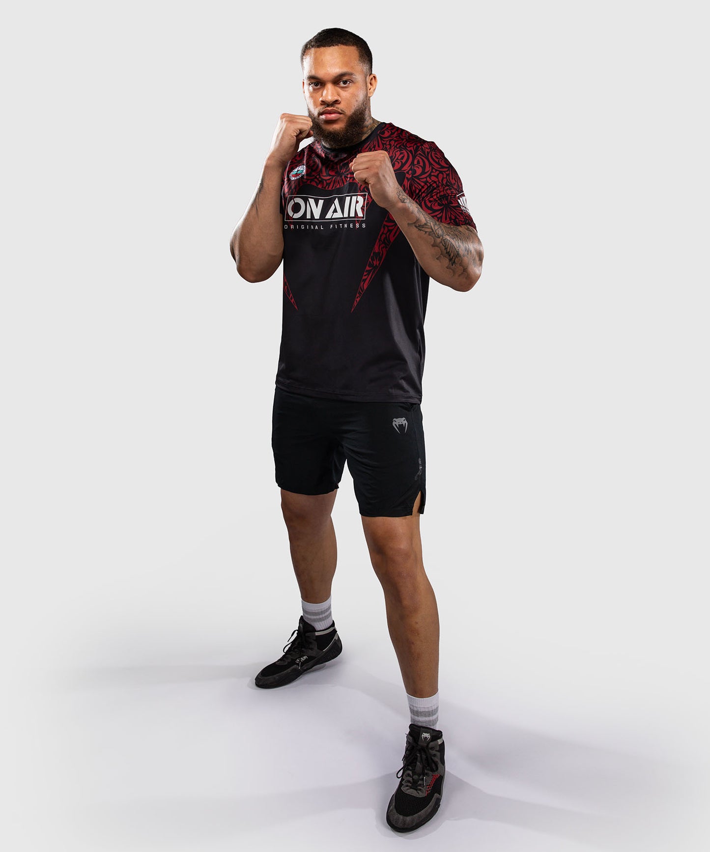 Venum Bulgarian Top Team (BTT) Dry-Tech-T-Shirt – Schwarz/Rot