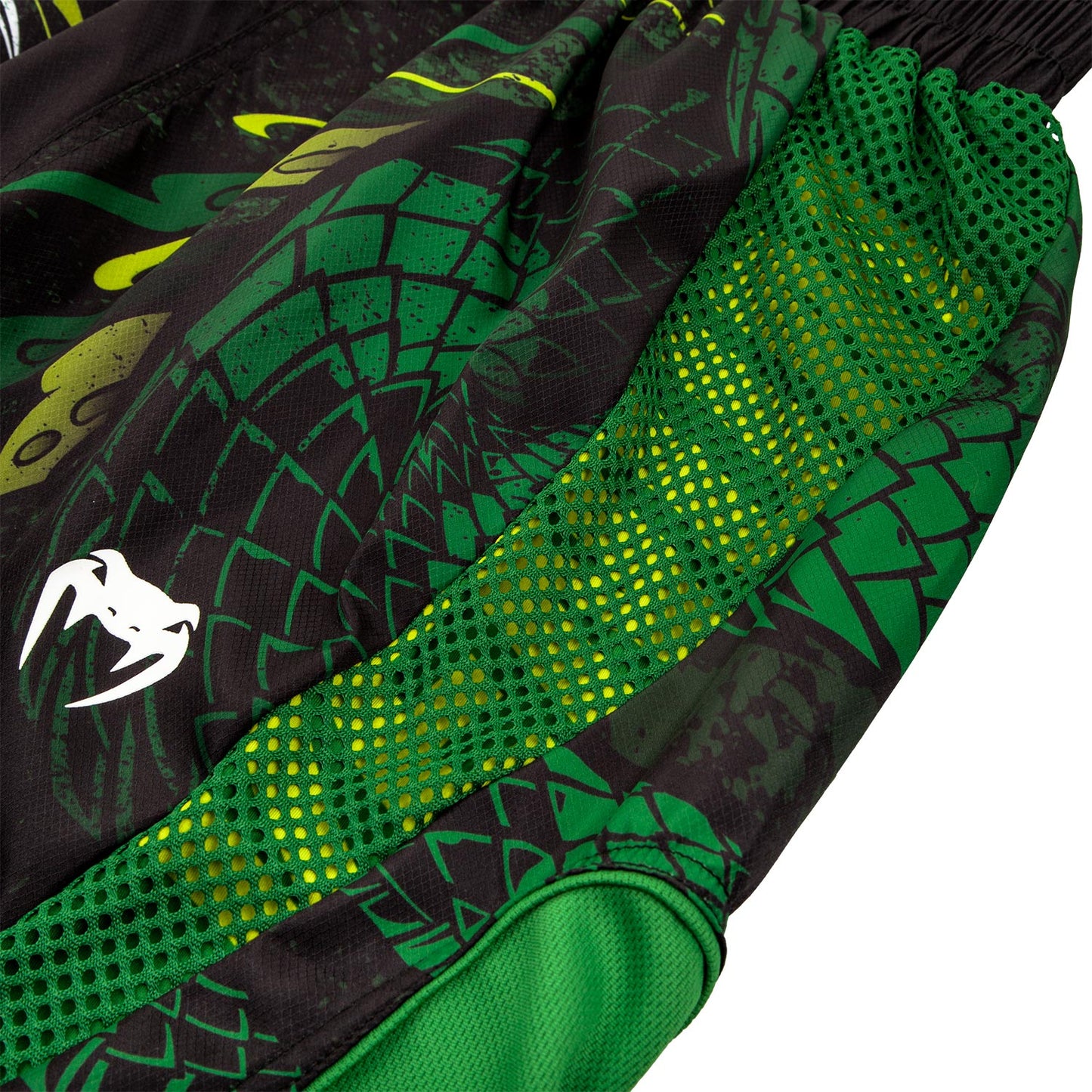 Venum Green Viper Boxing Shorts - Black/Green