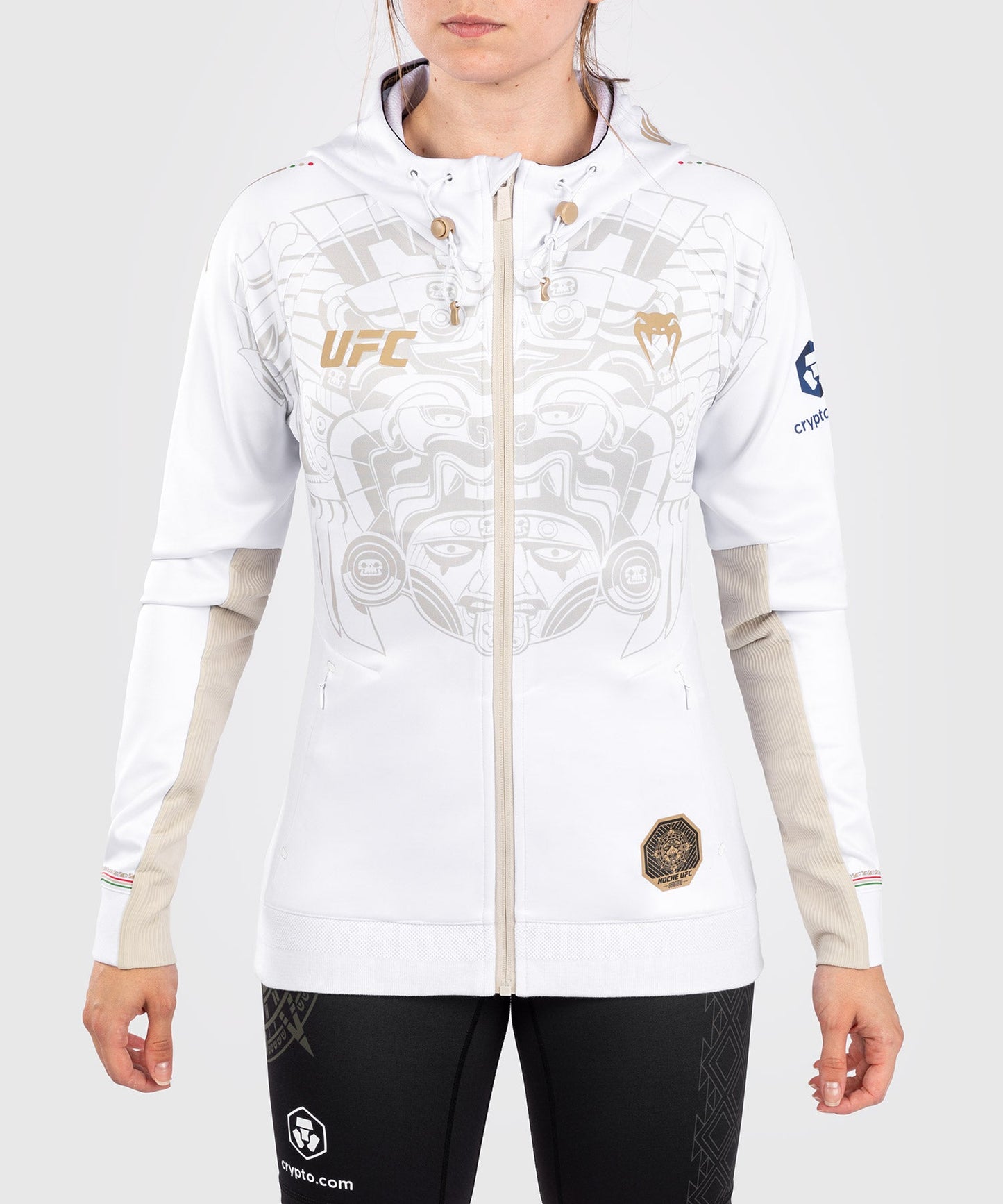 Noche UFC by Venum Authentic Fight Night Women's Hoodie - White
