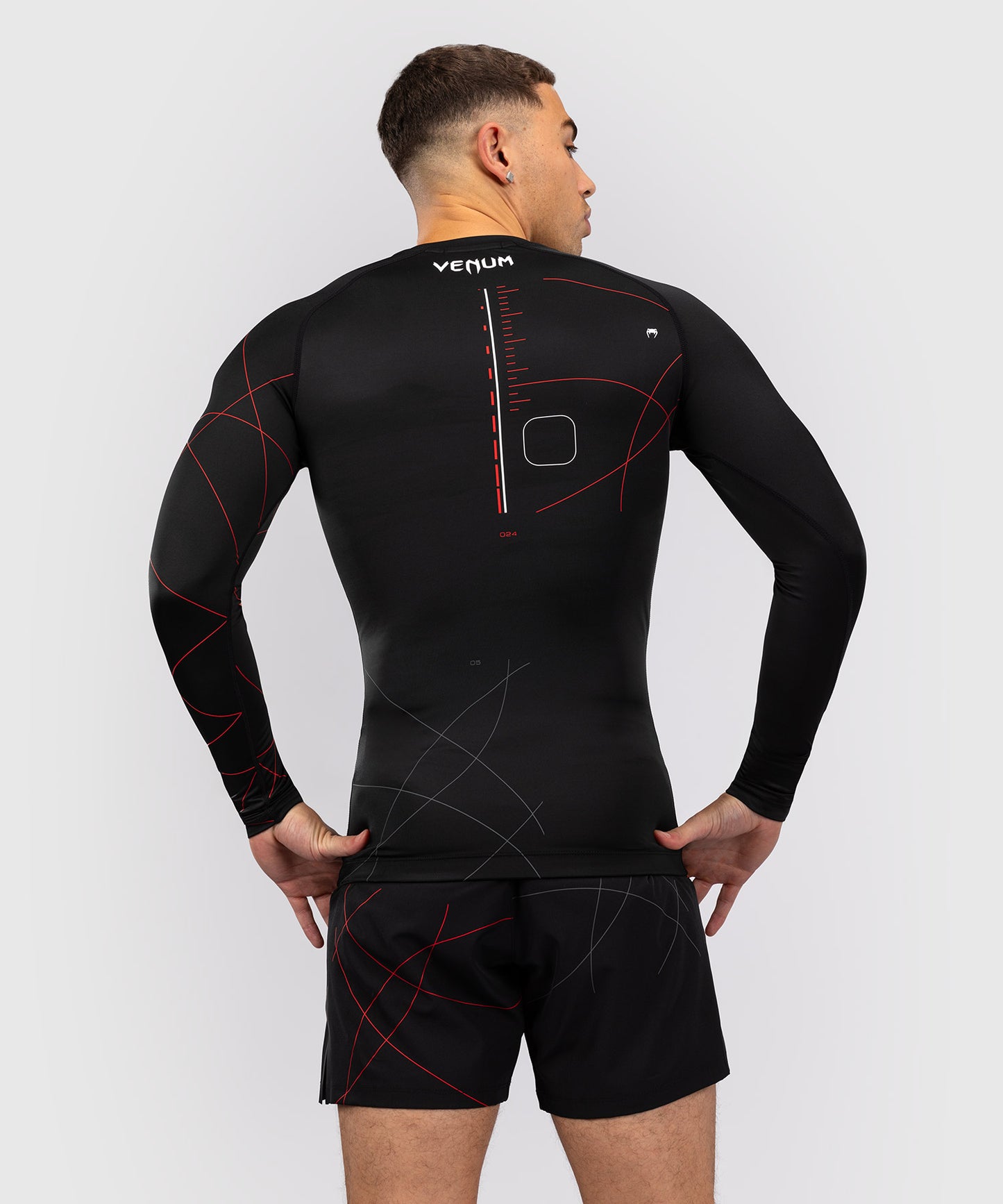 Rashguards Venum Tactical XT Long Sleeve - Black/Fire Red