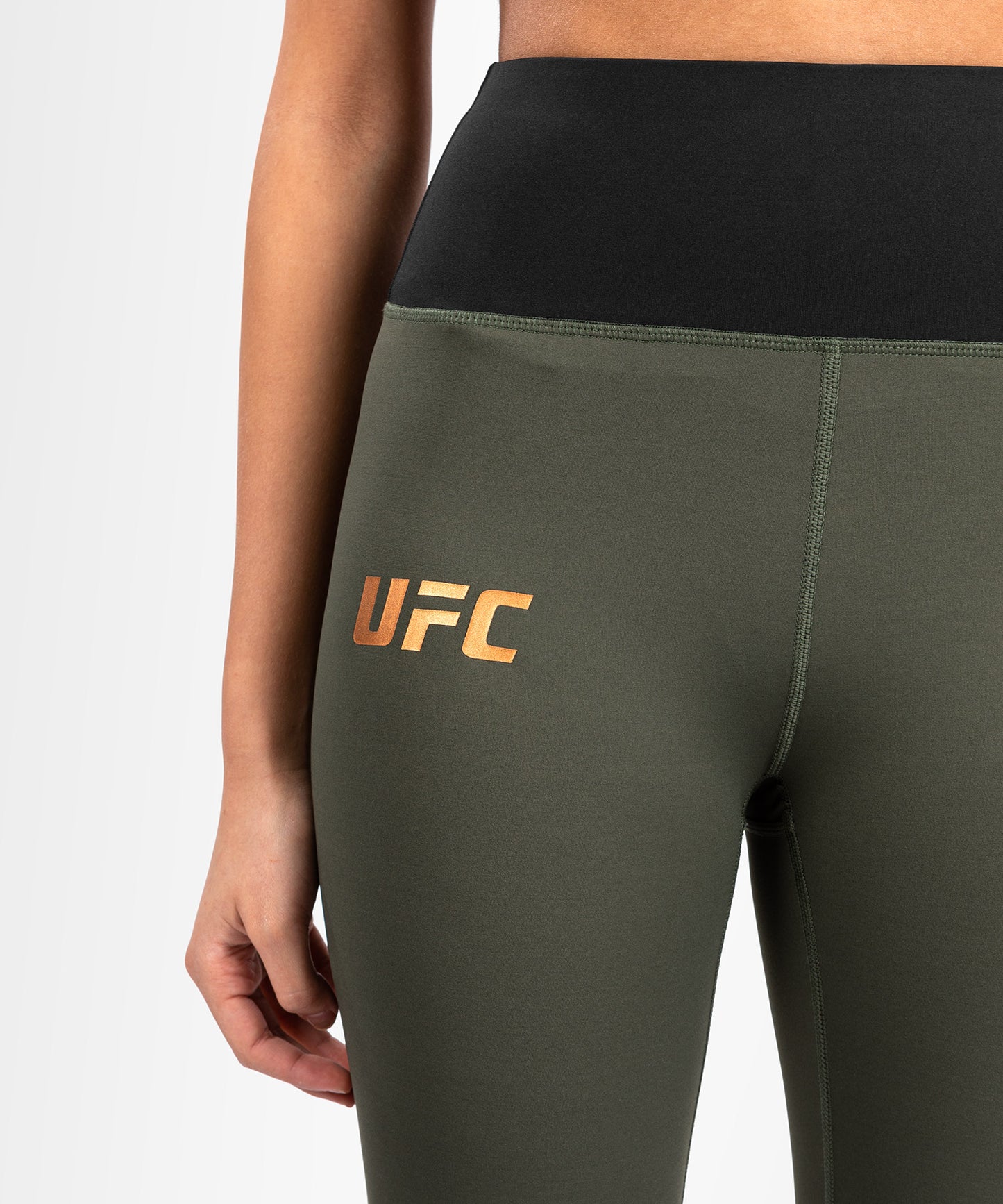 Legging de Performance pour Femmes UFC Adrenaline by Venum Fight Week - Kaki/Bronze
