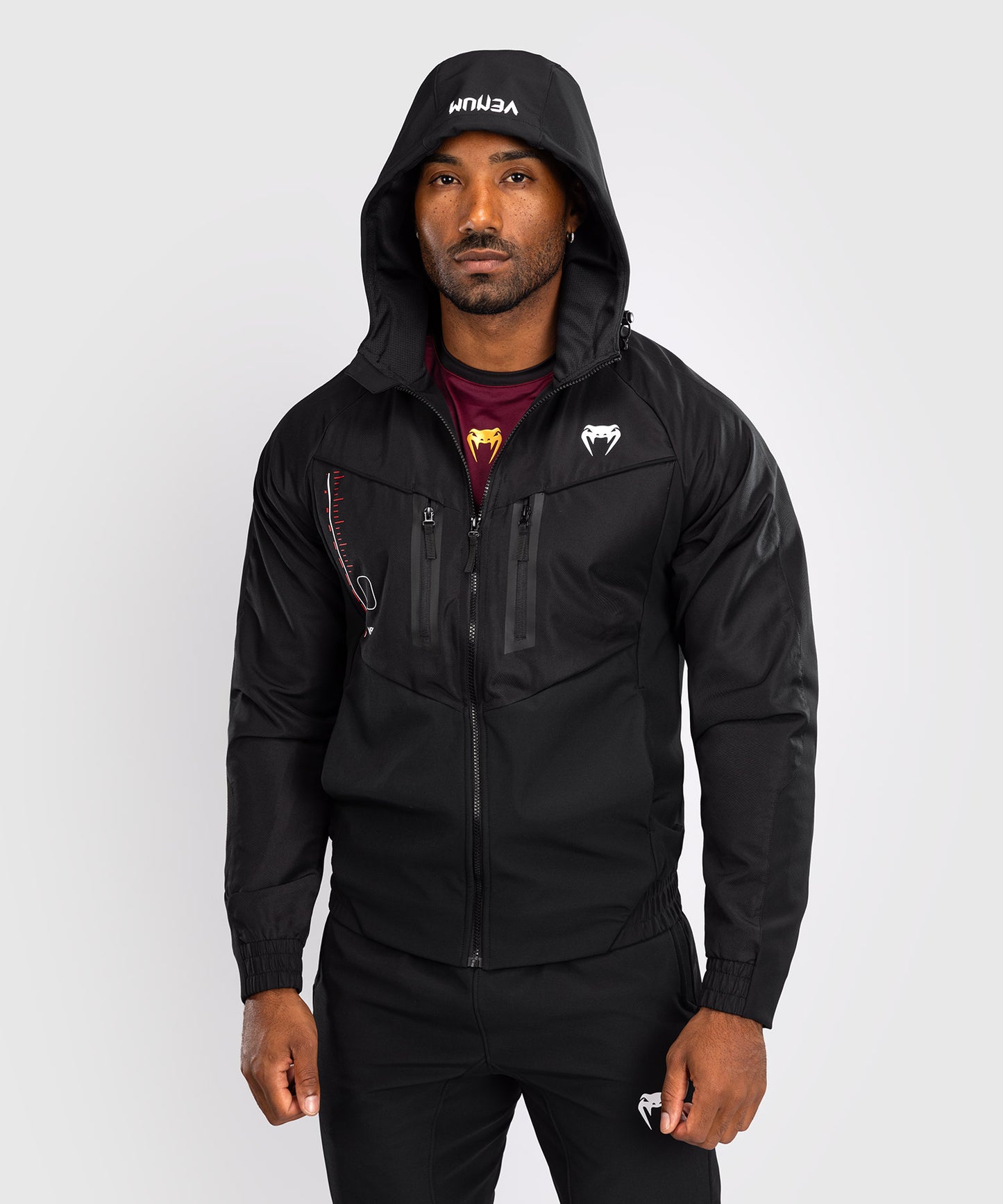 Venum Tactical XT Herren Trainingsjacke - Schwarz/Feuerrot