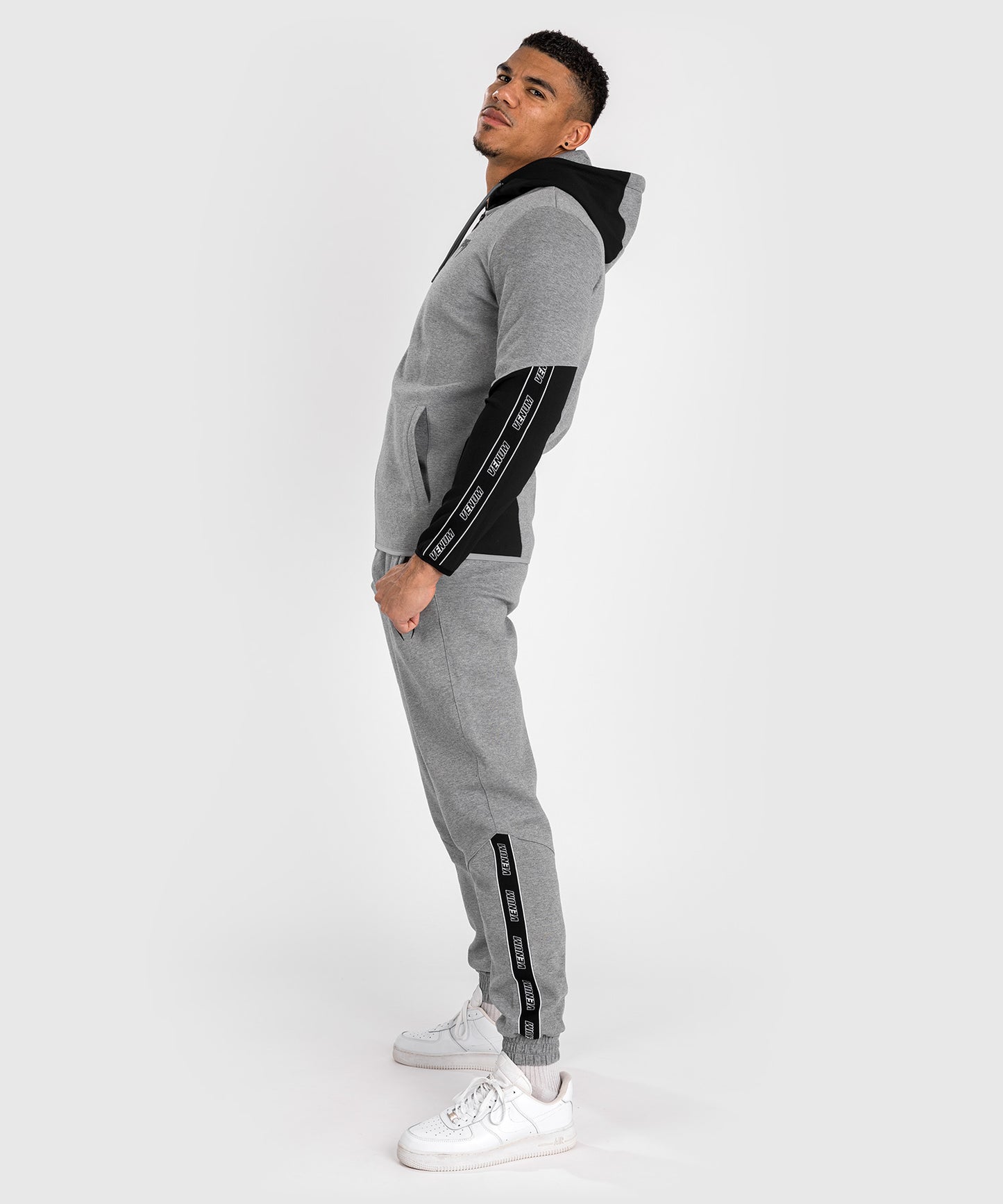 Venum Contender 4.0 Sudadera con capucha para hombre - Gris jaspeado/Negro