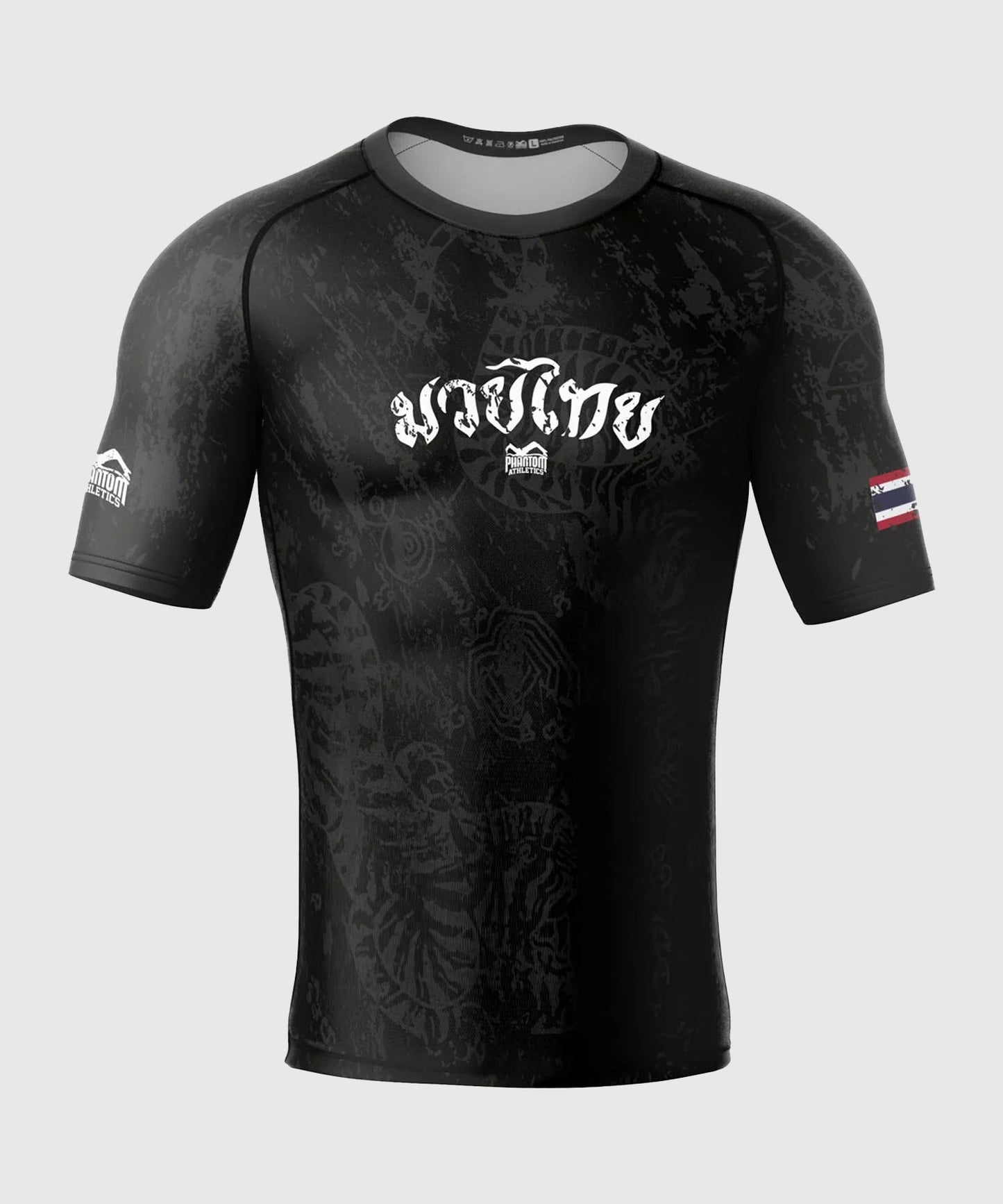 Rashguard Phantom Athletics Muay Thai - Schwarz
