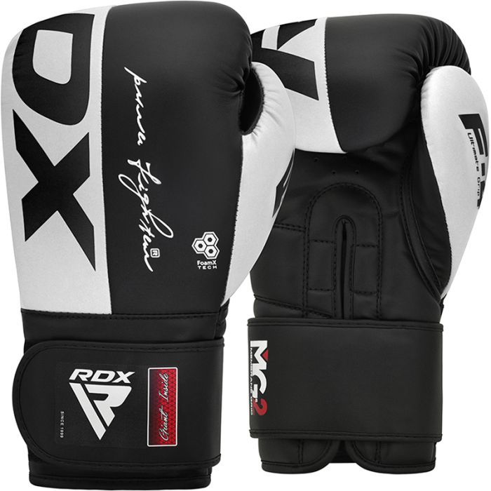 GANTS DE BOXE F4 RDX - BLANC/NOIR