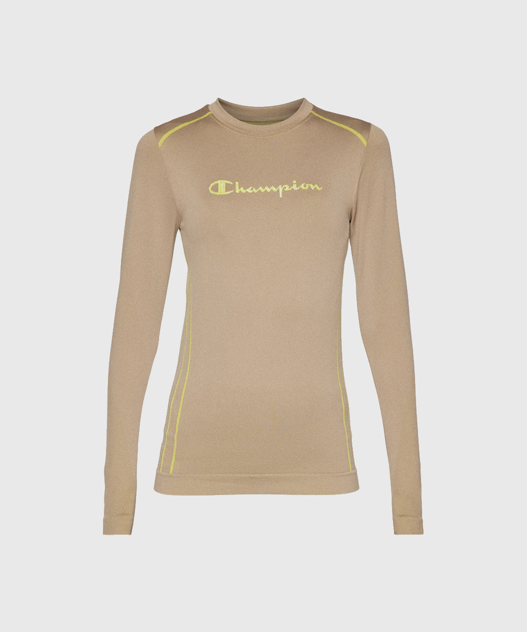 Women's Champion Seamless Round Neck Top - Beige