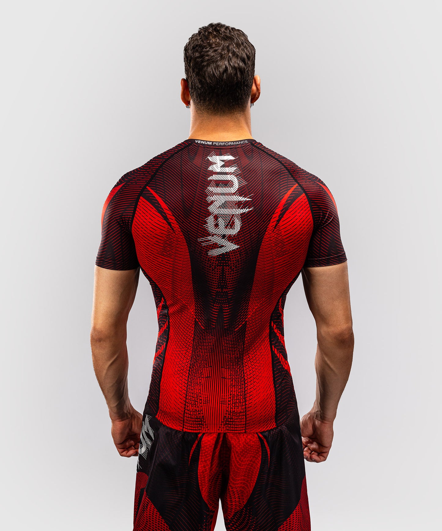 Venum Galactic 3.0 Kurzarm Rashguard - Rot/Silber