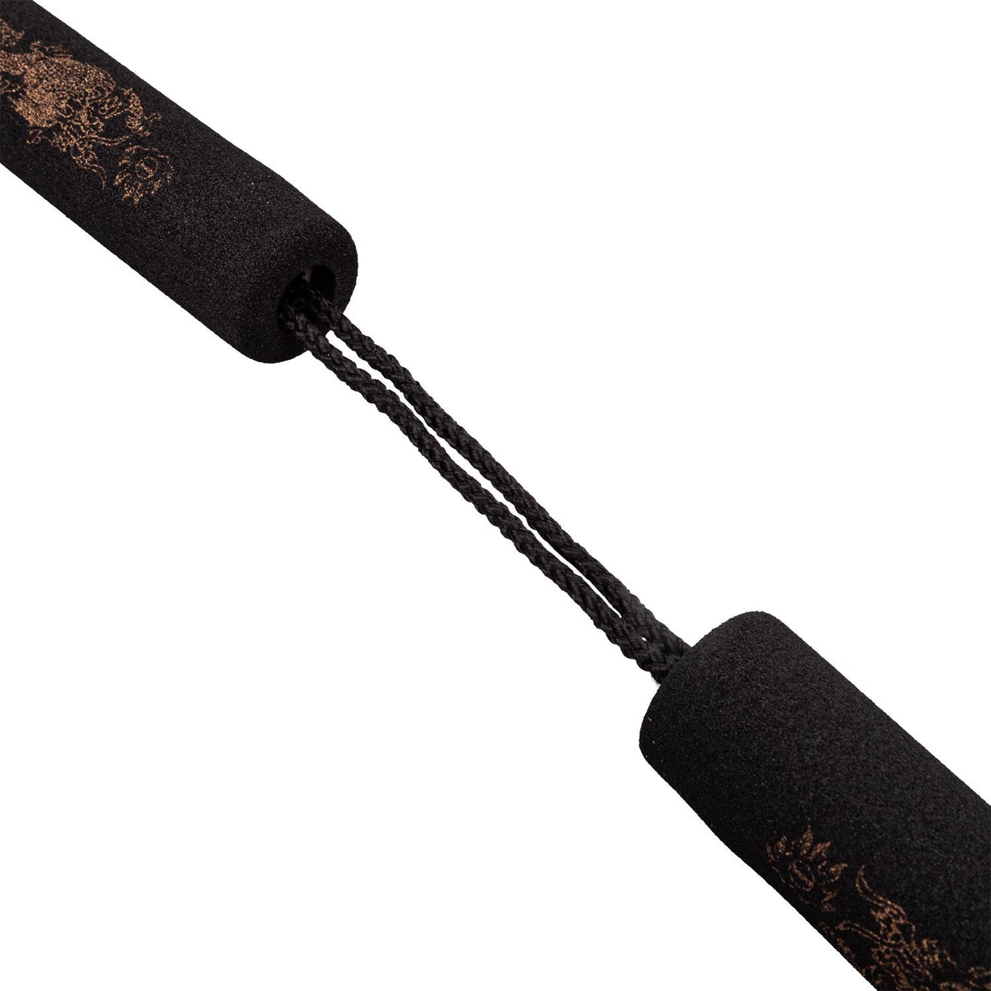 Nunchaku Schaumstoff Seil Metal Boxe - Schwarz/Gelb