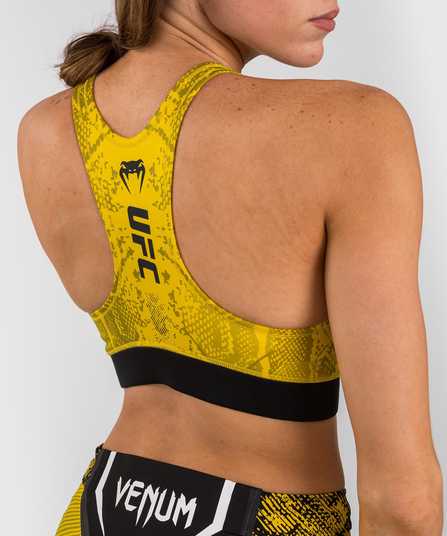 UFC Adrenaline by Venum Authentic Fight Night  Women’s Sports Bra - Yellow